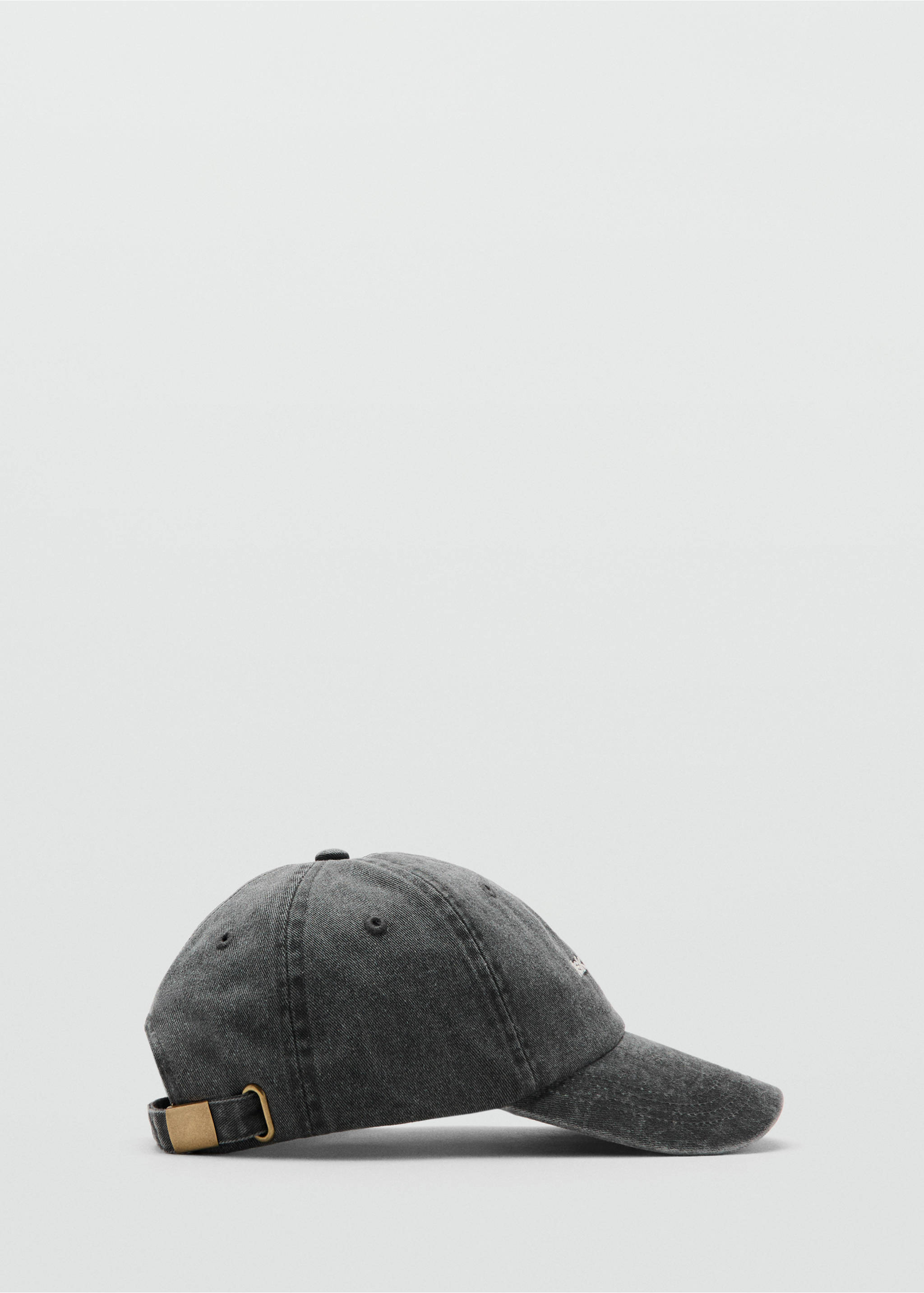 Embroidered message cap - Article without model, Grey. Ref: 27092548-00.