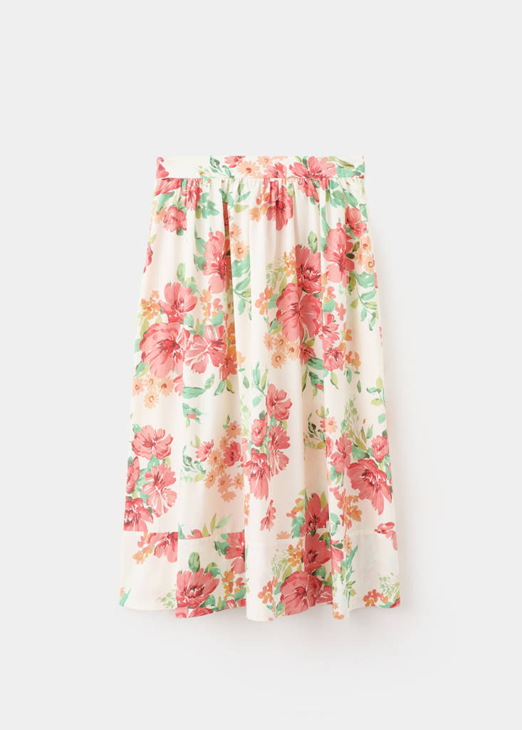 Flowers midi skirt — Off White