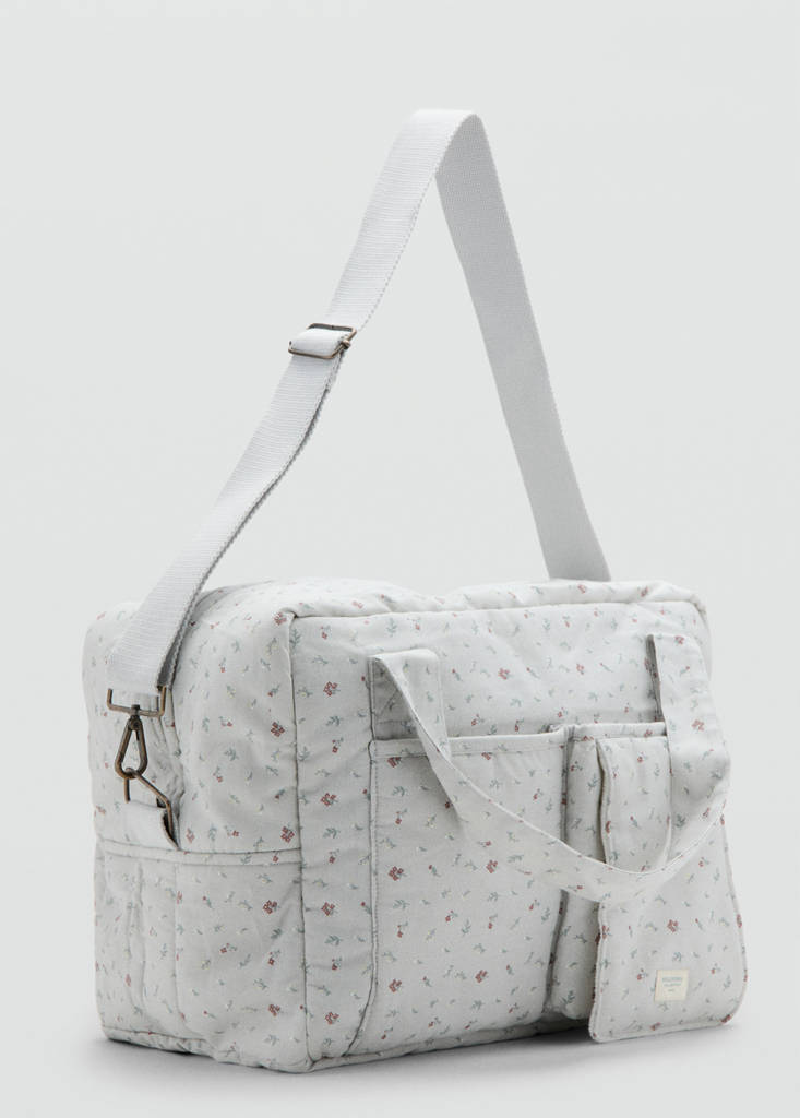 Maternity bag with flowers