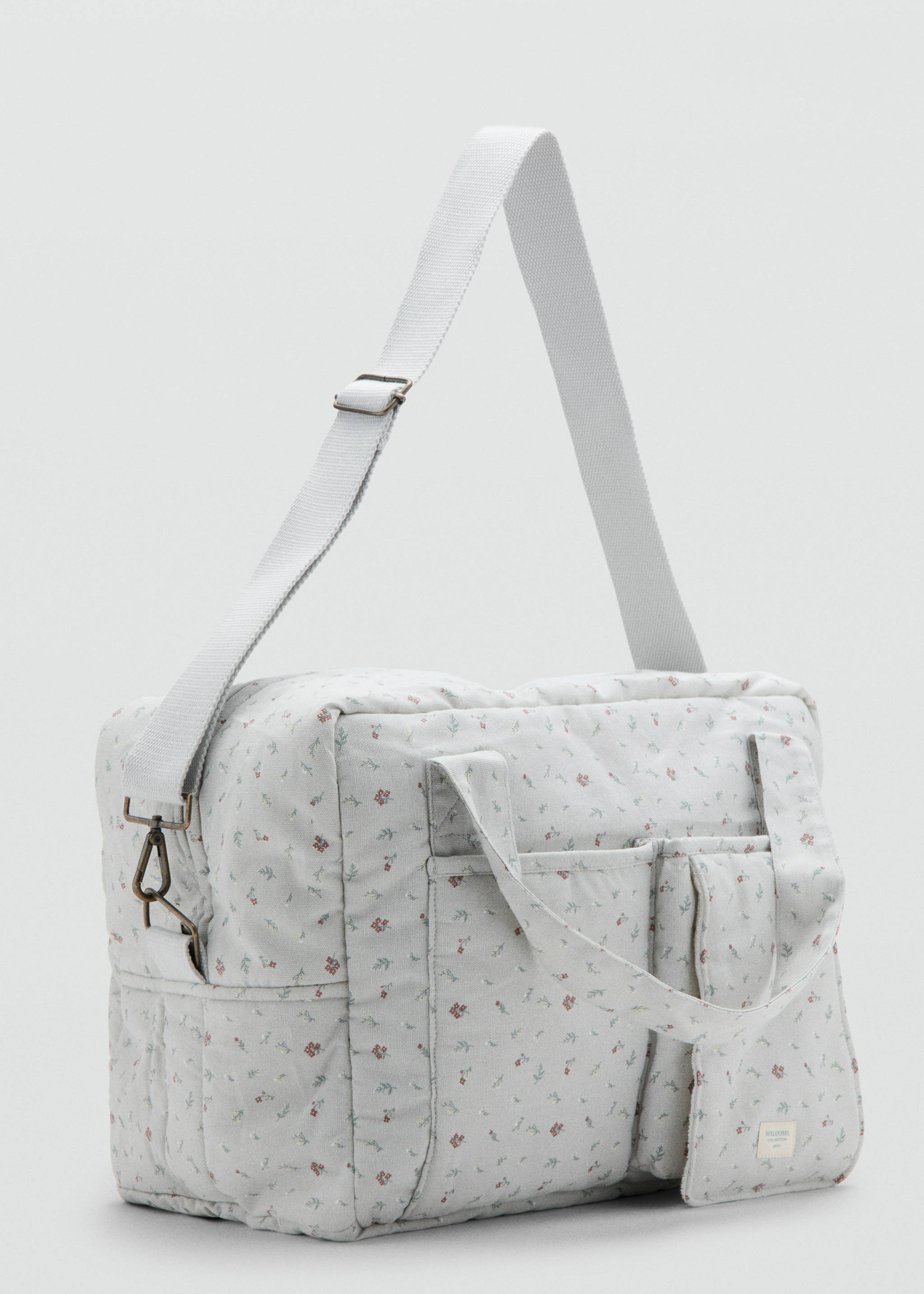 Bolsa maternidad flores - Plano medio