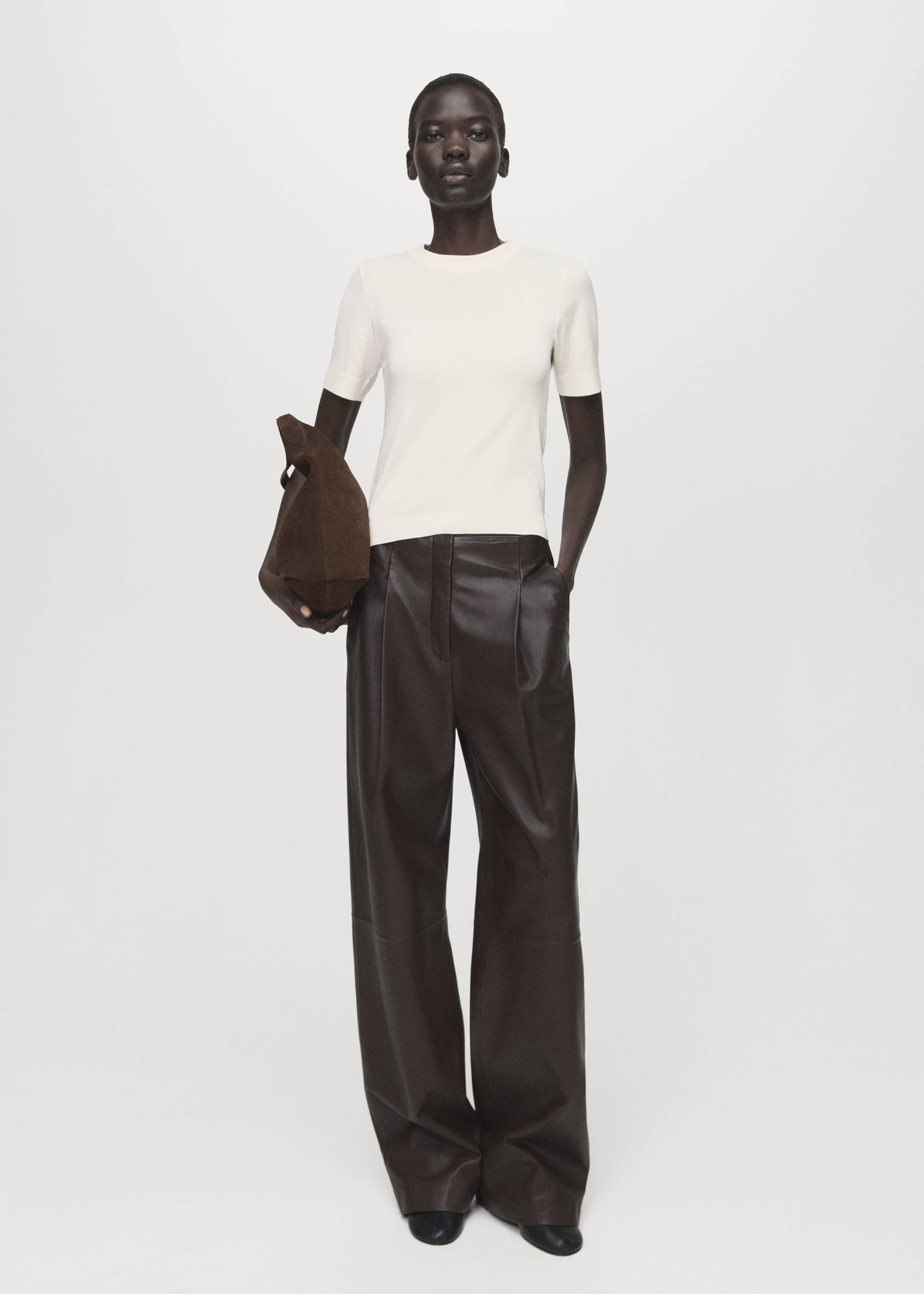 Pull-over maille fine manches courtes - Plan général