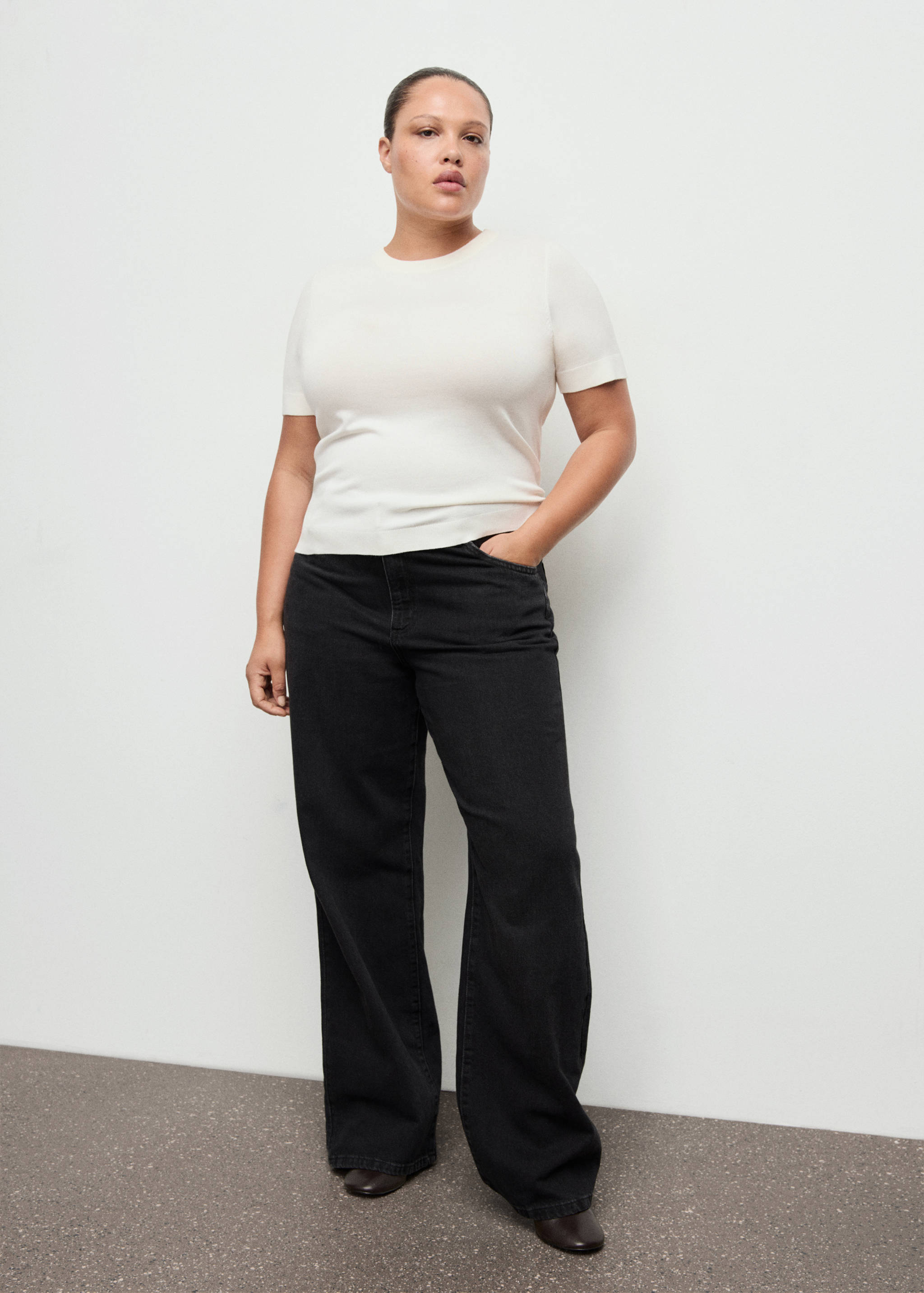 Pull-over maille fine manches courtes - Détail de l'article 3