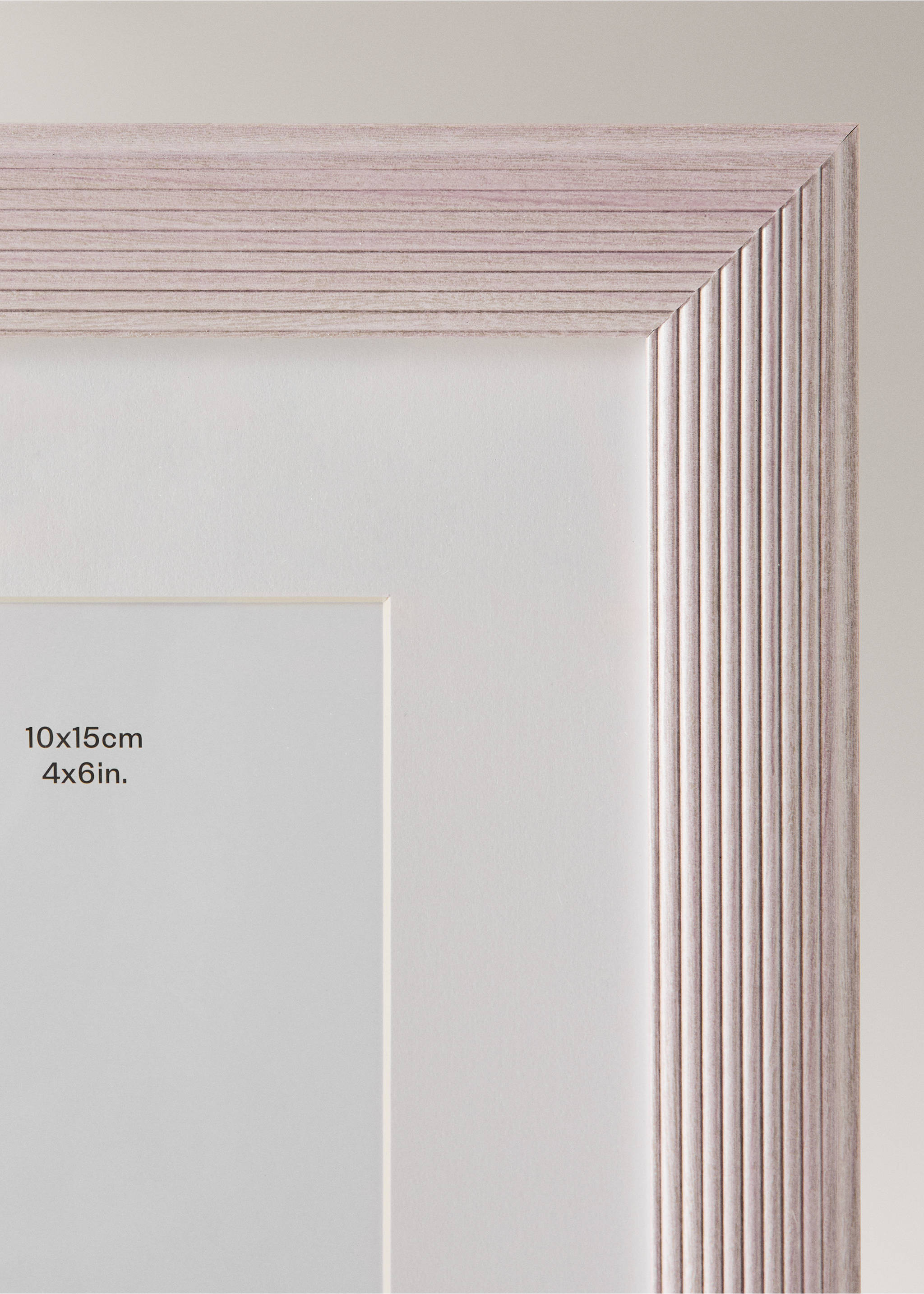 Medium recycled material frame - Details of the article 2, Lilac. Ref: 27092891-00.