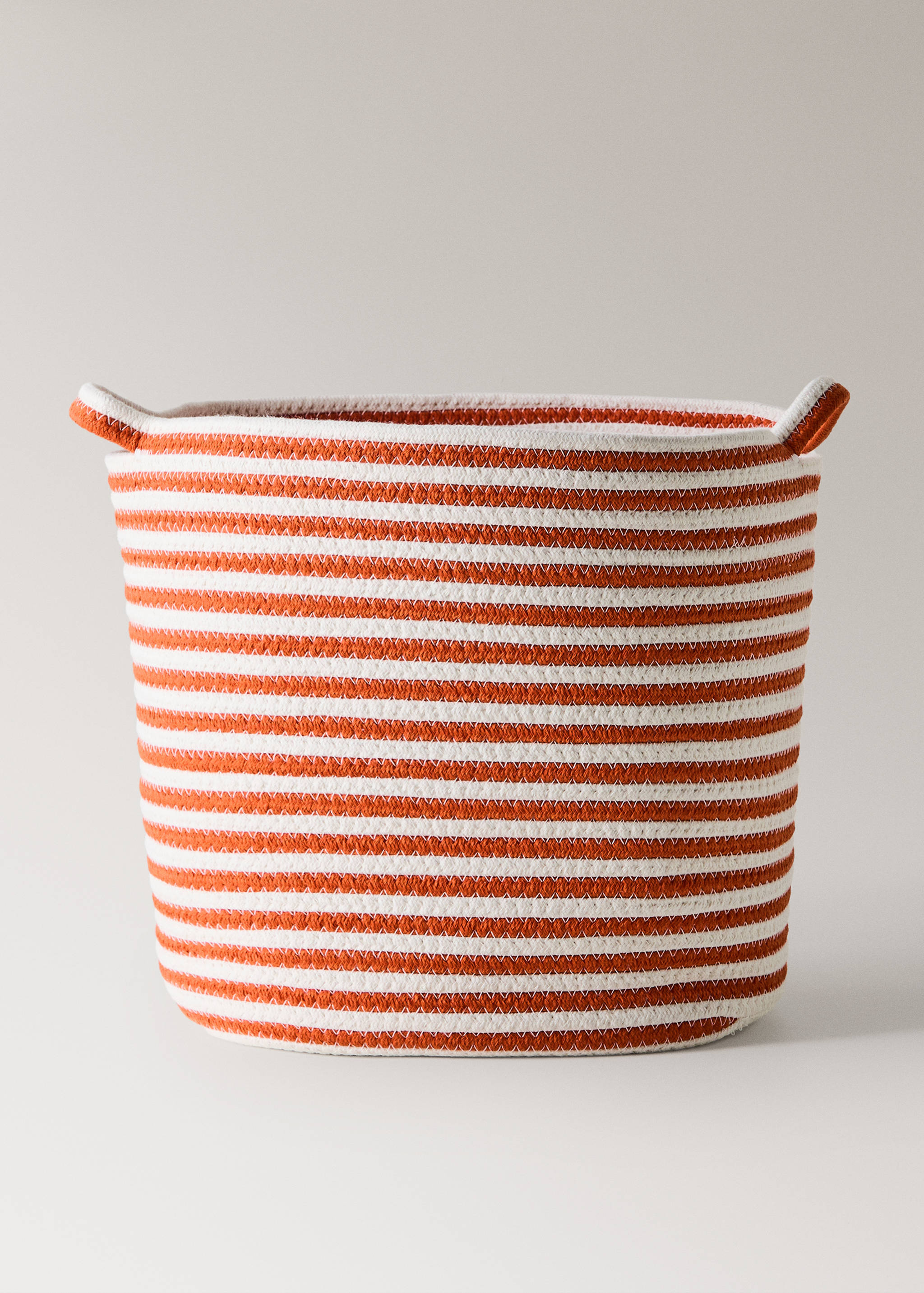 Small striped cotton basket - Article without model