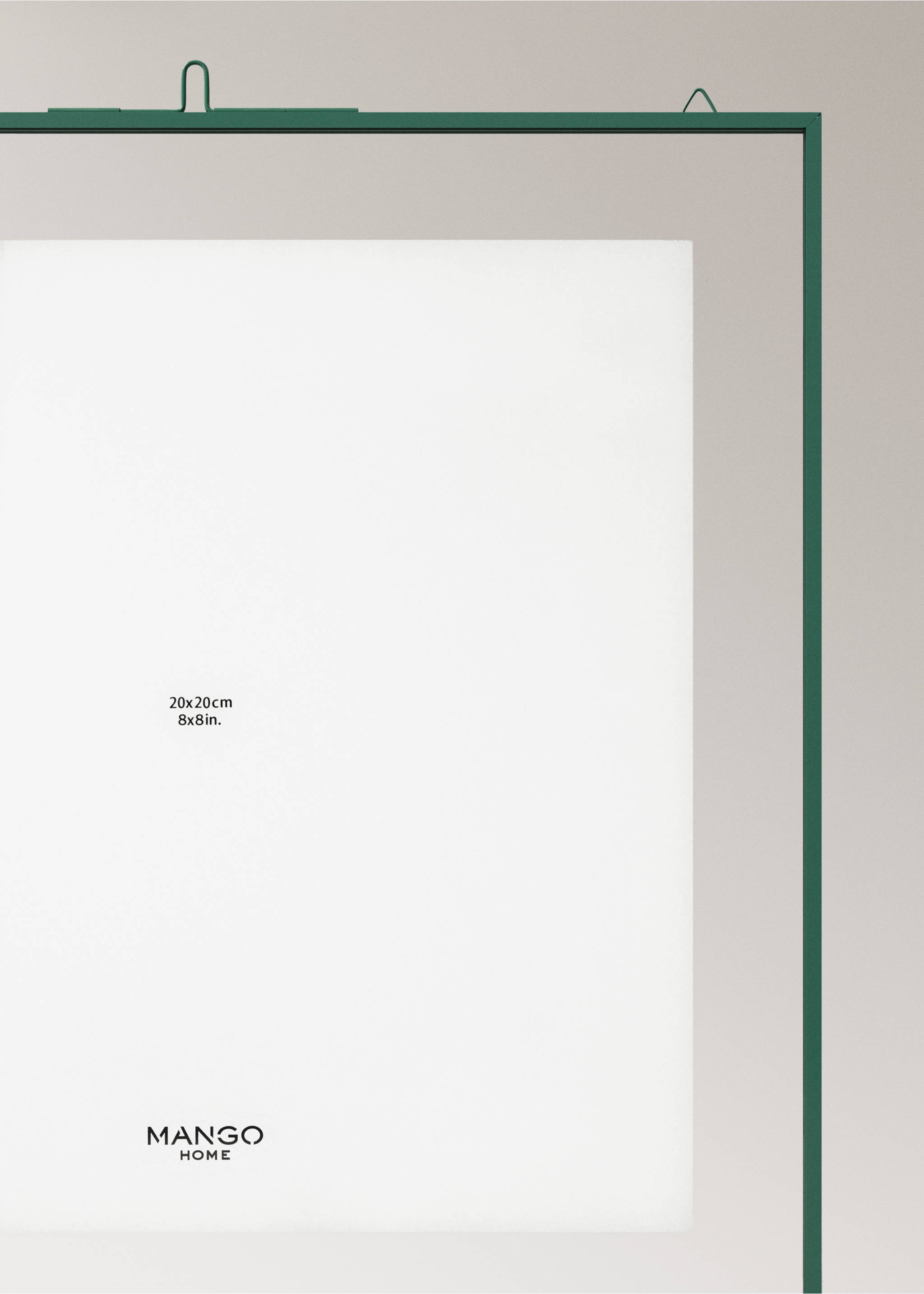 Large metal profile frame - Details of the article 1, Emerald Green. Ref: 27092893-00.