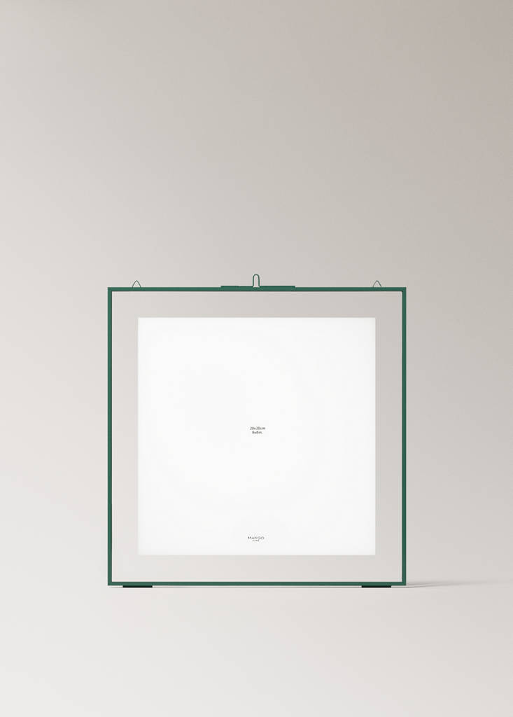 Large metal profile frame — Emerald Green