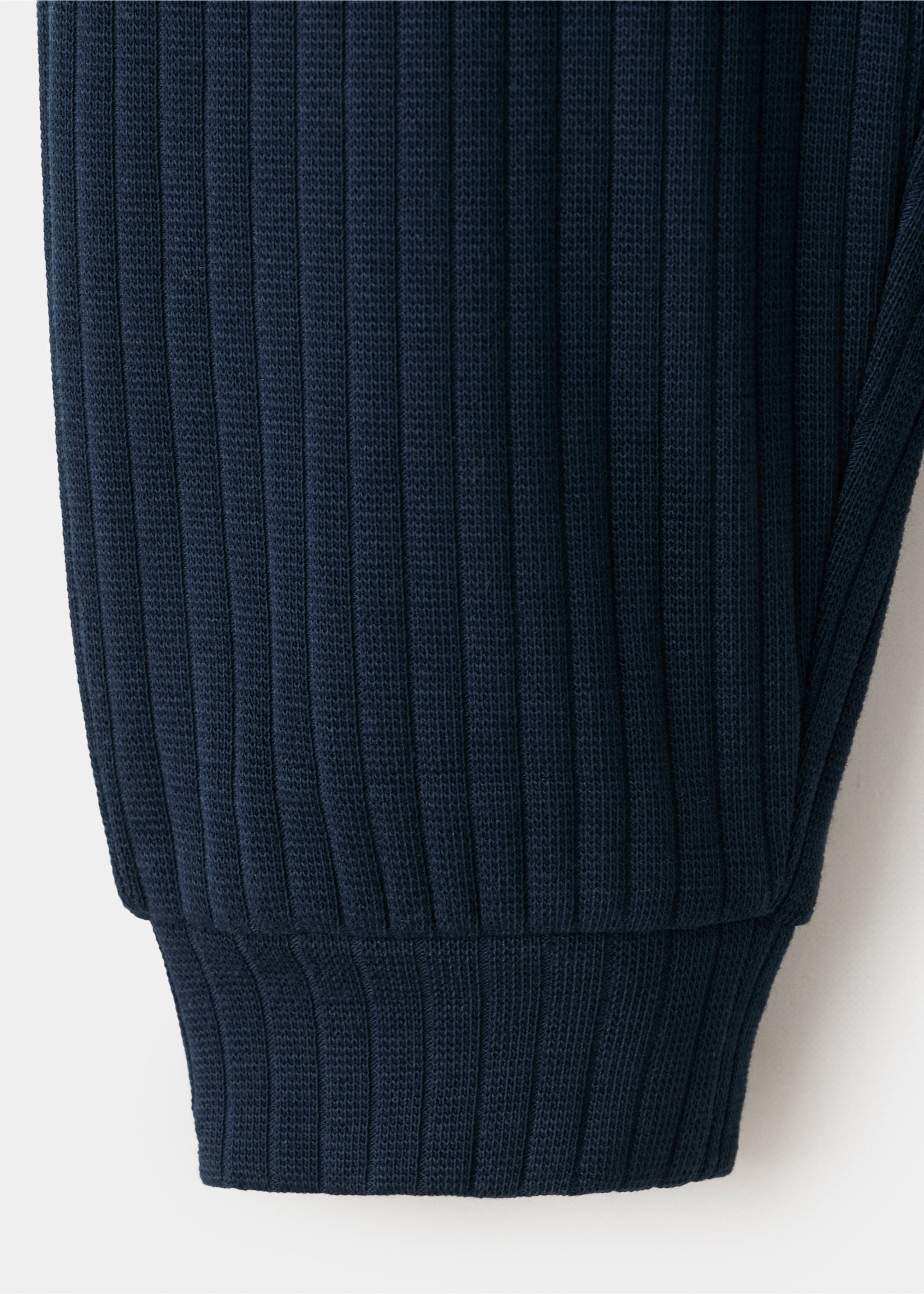 Ribbestrikkede leggings i jogger-design - Artikkeldetalj 0, Marinblå. Ref: 27092897-00.