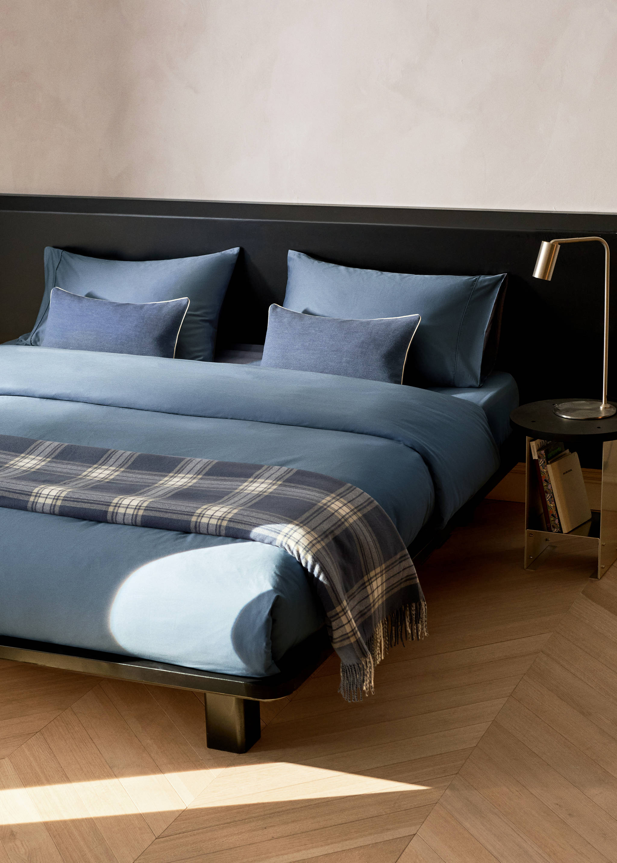 Bettbezug aus Baumwollsatin 600 Fäden für Bett 200 cm - Allgemeine Ansicht