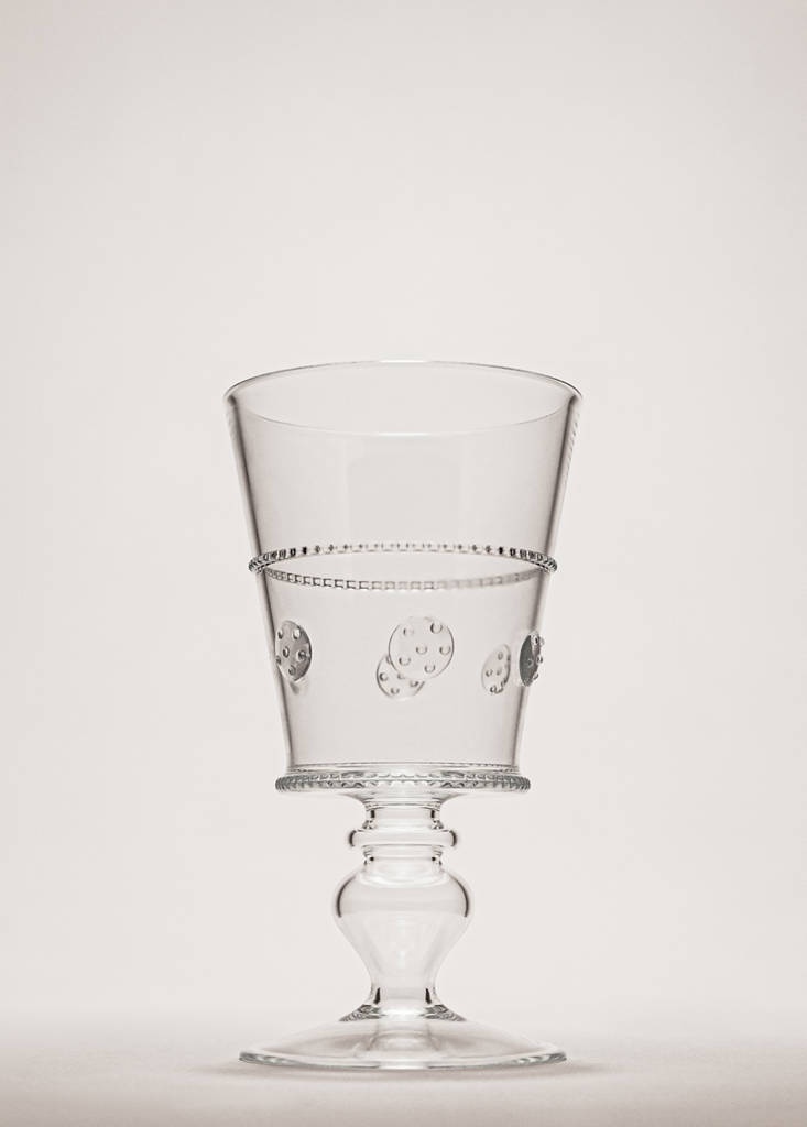 Copa borosilicato relieve transparente
