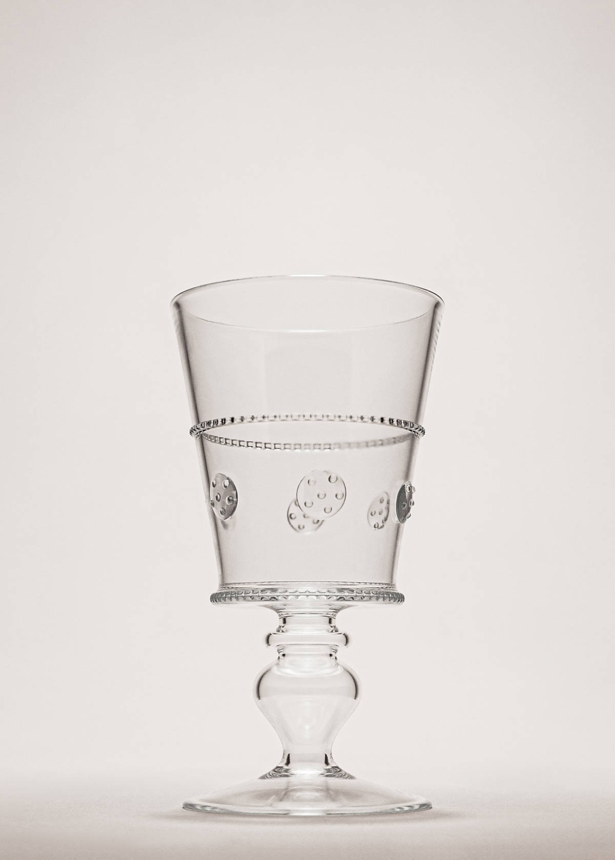 Transparent embossed borosilicate glass — Orange