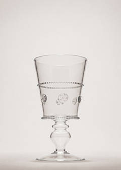 Transparent embossed borosilicate glass — Orange 1