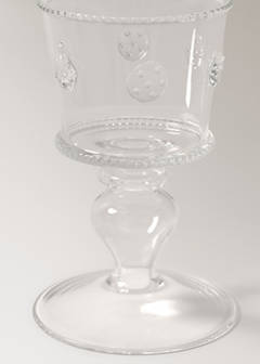 Transparent embossed borosilicate glass — Orange 3