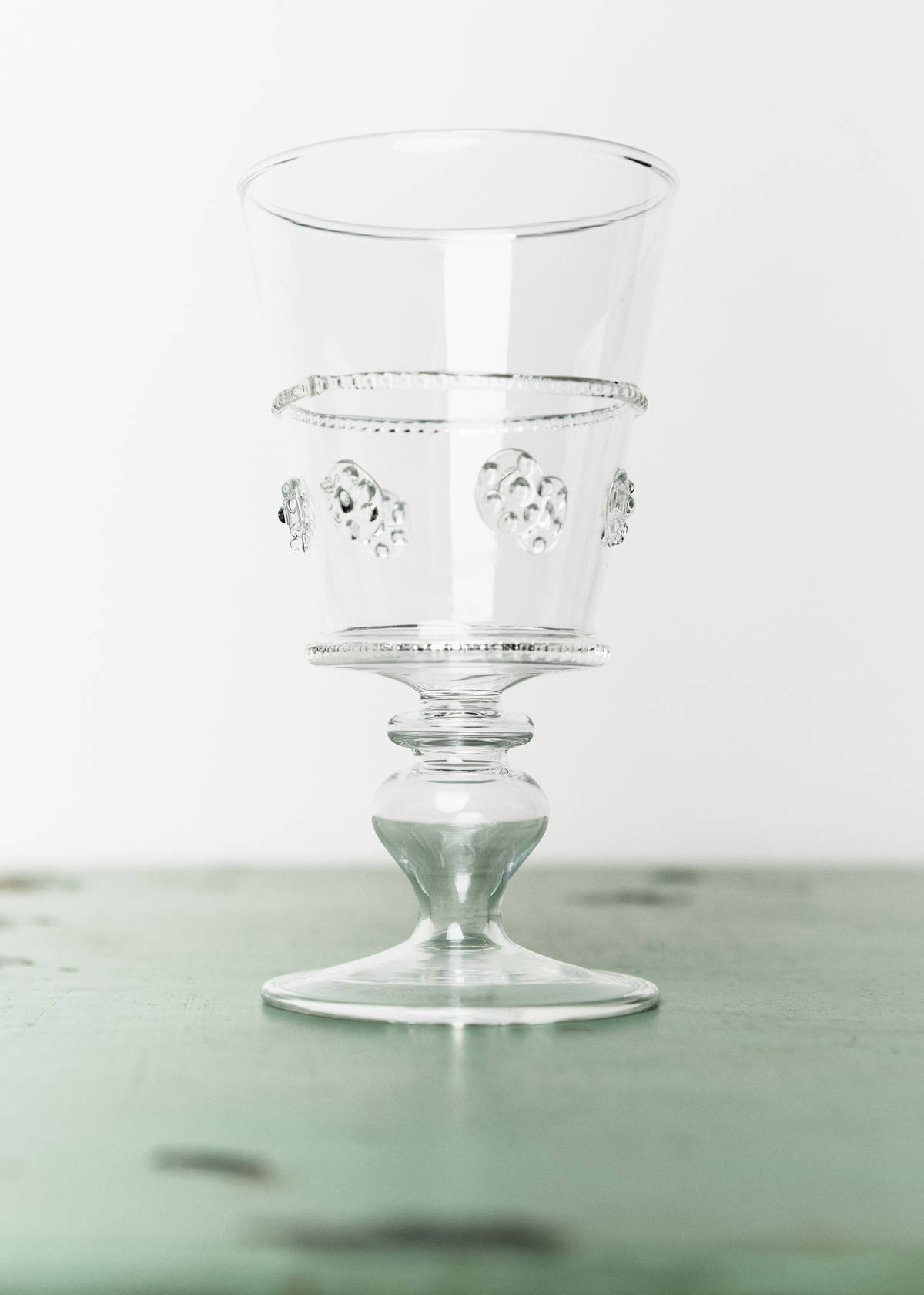 Transparent embossed borosilicate glass — Orange