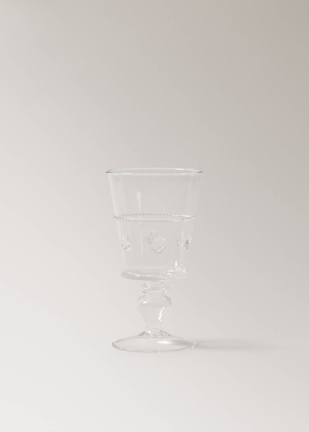 Transparent embossed borosilicate glass — Orange