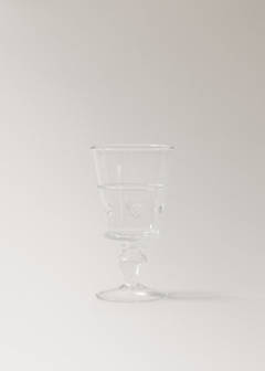 Transparent embossed borosilicate glass — Orange 6