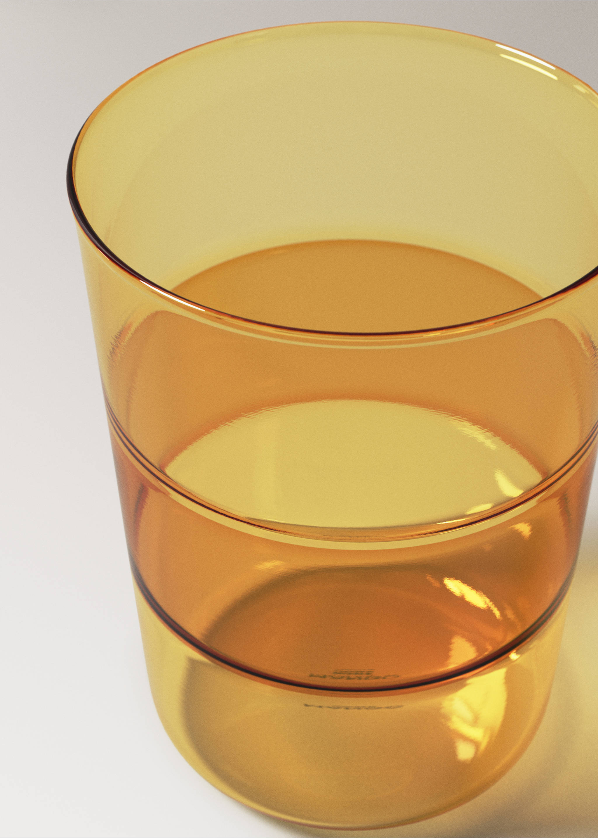 Dvojbarevná sklenice borosilikát - Detail zboží 1, Žlutá. Ref: 27092905-00.