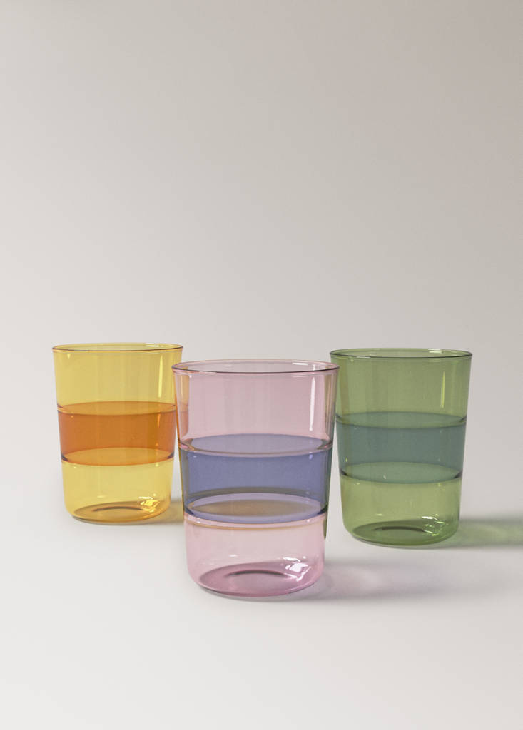 Two-tone borosilicate glass — Green