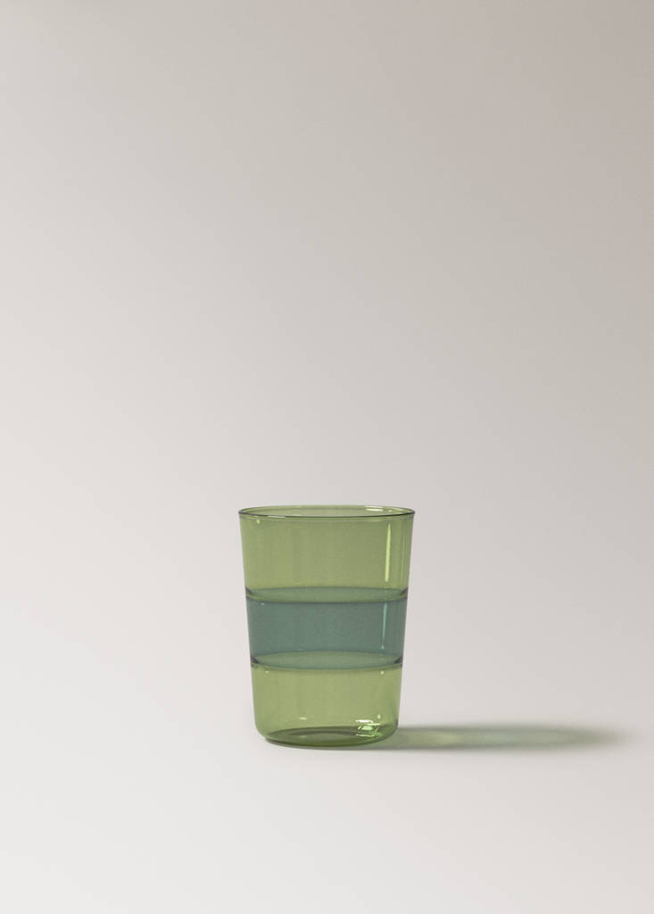 Two-tone borosilicate glass — Green