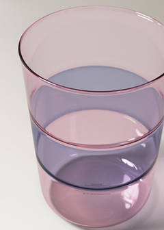 Two-tone borosilicate glass — Pink 2