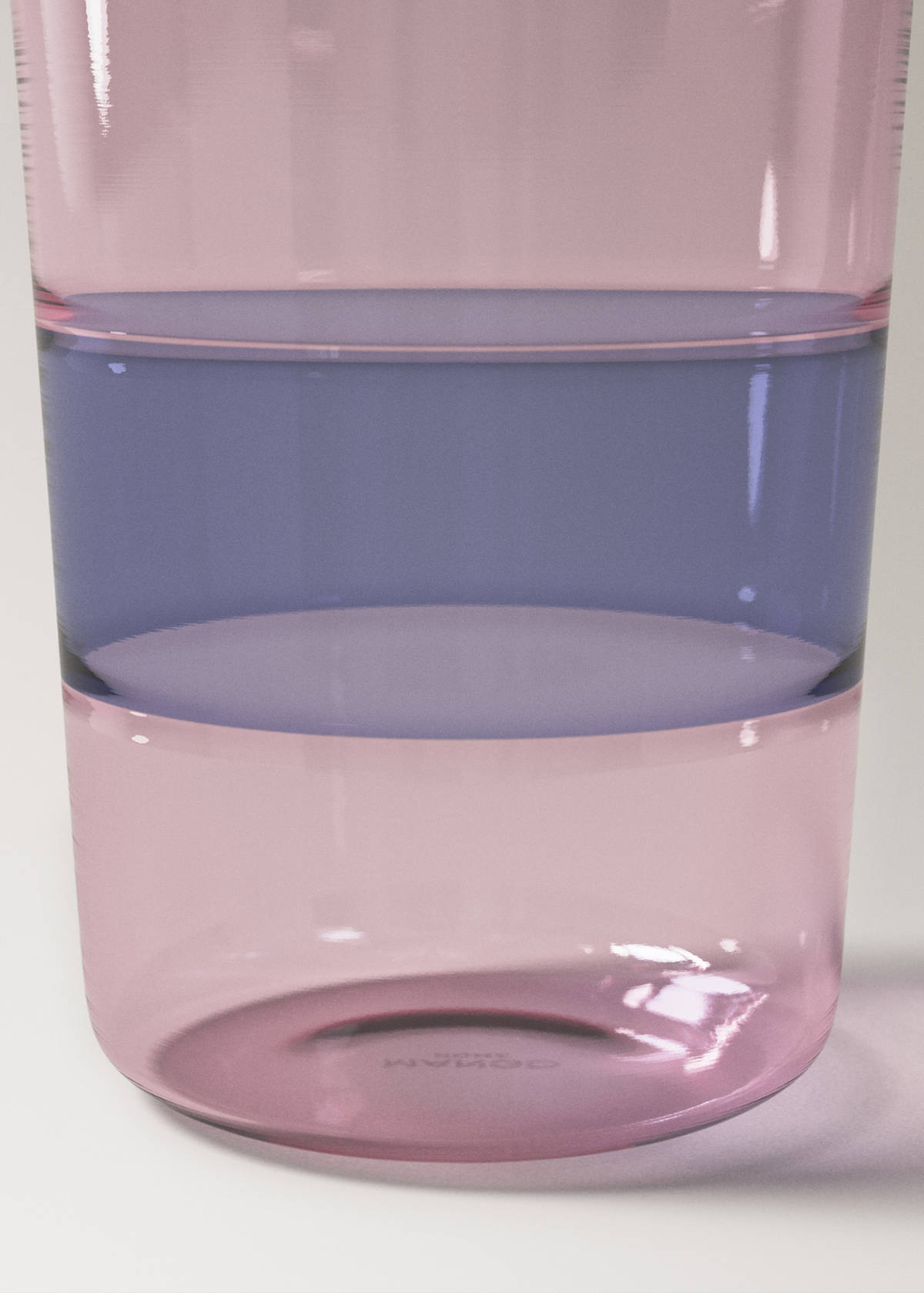 Two-tone borosilicate glass — Pink