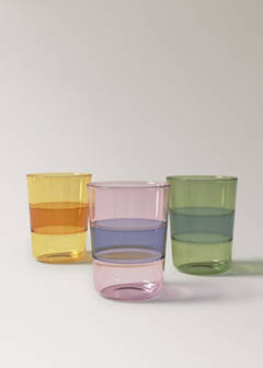 Two-tone borosilicate glass — Pink 4