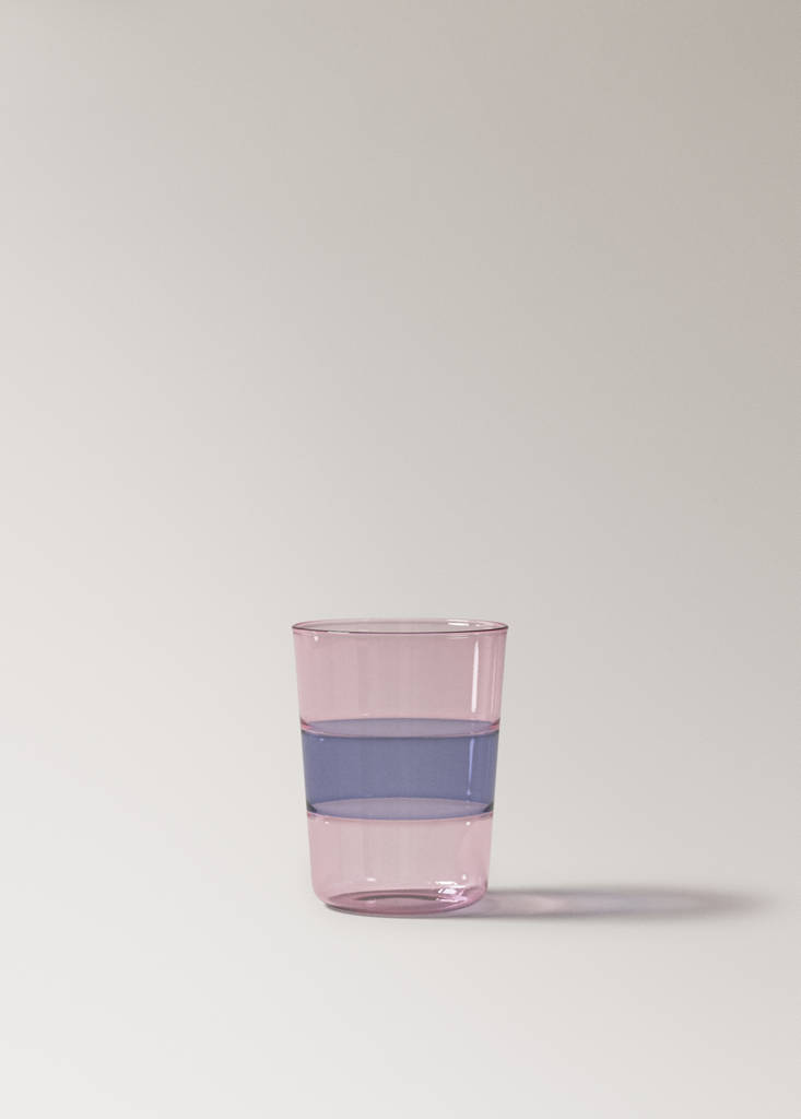 Two-tone borosilicate glass — Pink