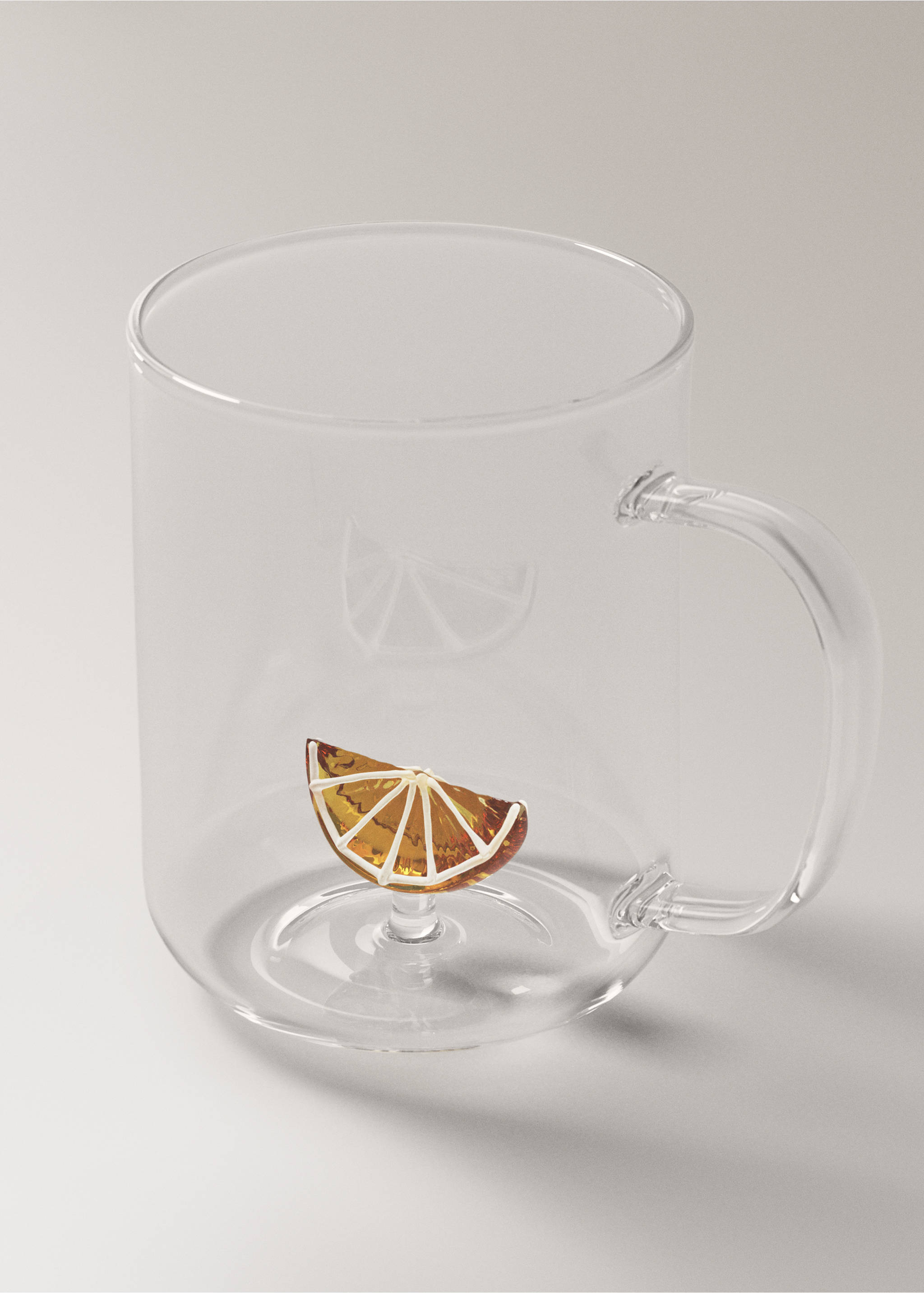 Tassa te borosilicat fruita - Detall de l'article 1, Groc. Ref: 27092909-00.