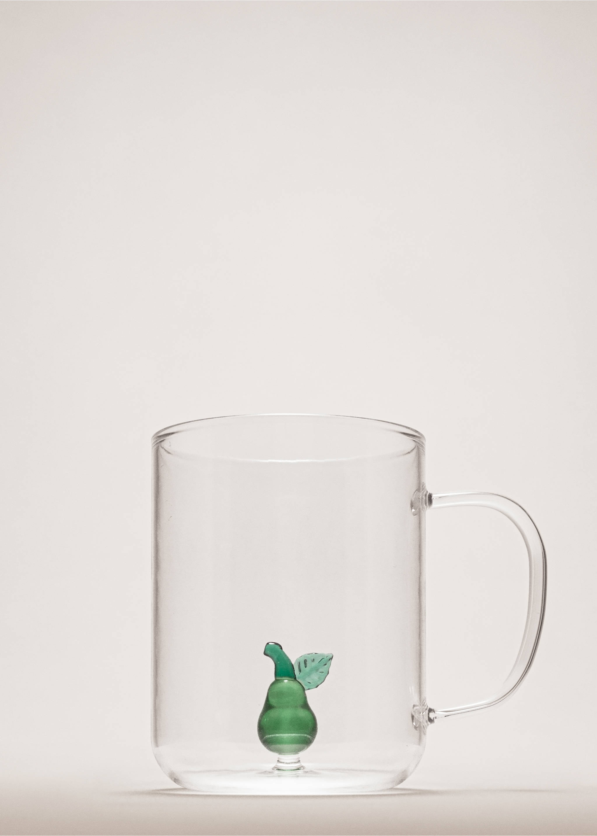 Borosilicate fruit tea cup - General plane, Green. Ref: 27092909-00.