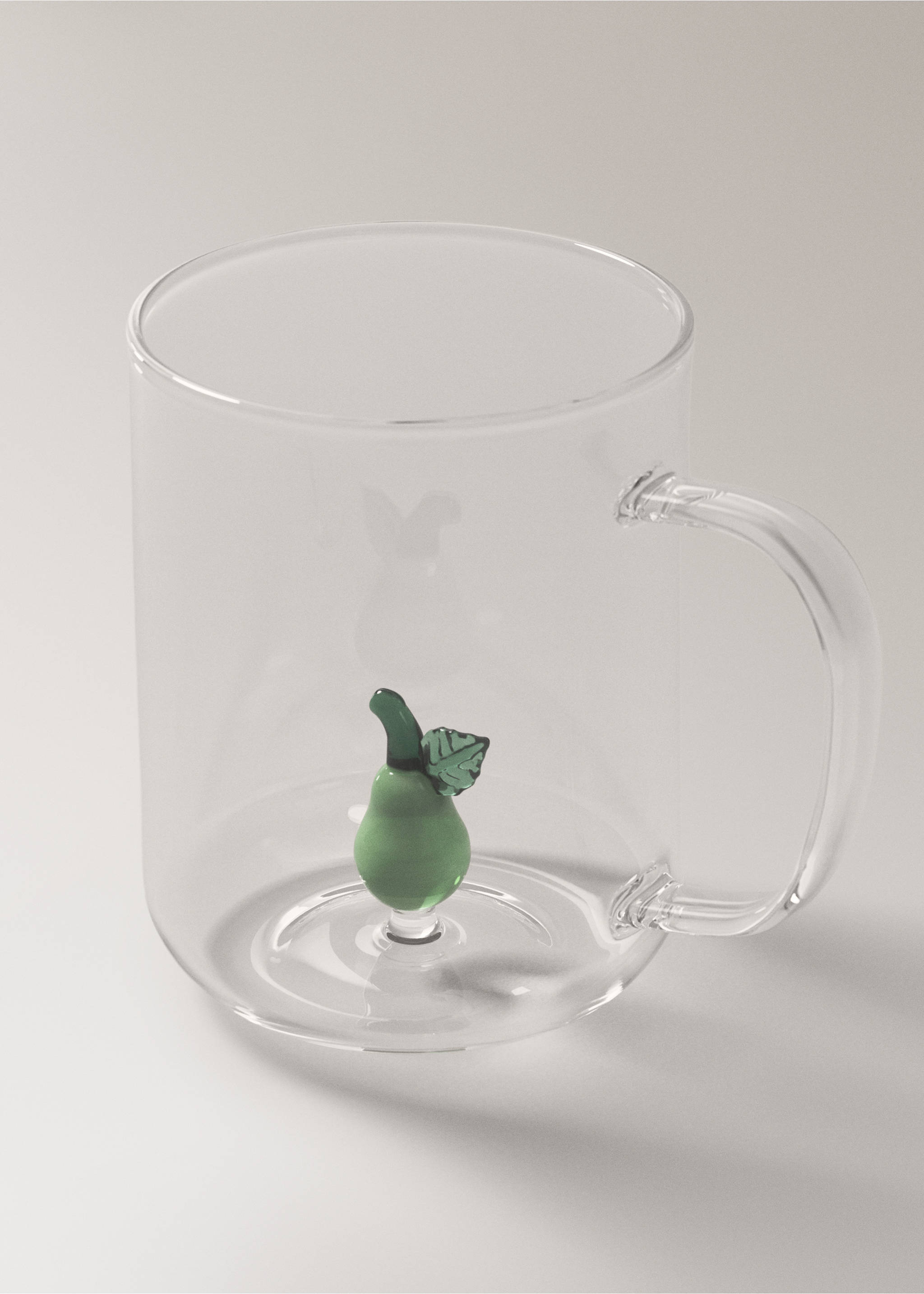Borosilicate fruit tea cup - Details of the article 1, Green. Ref: 27092909-00.