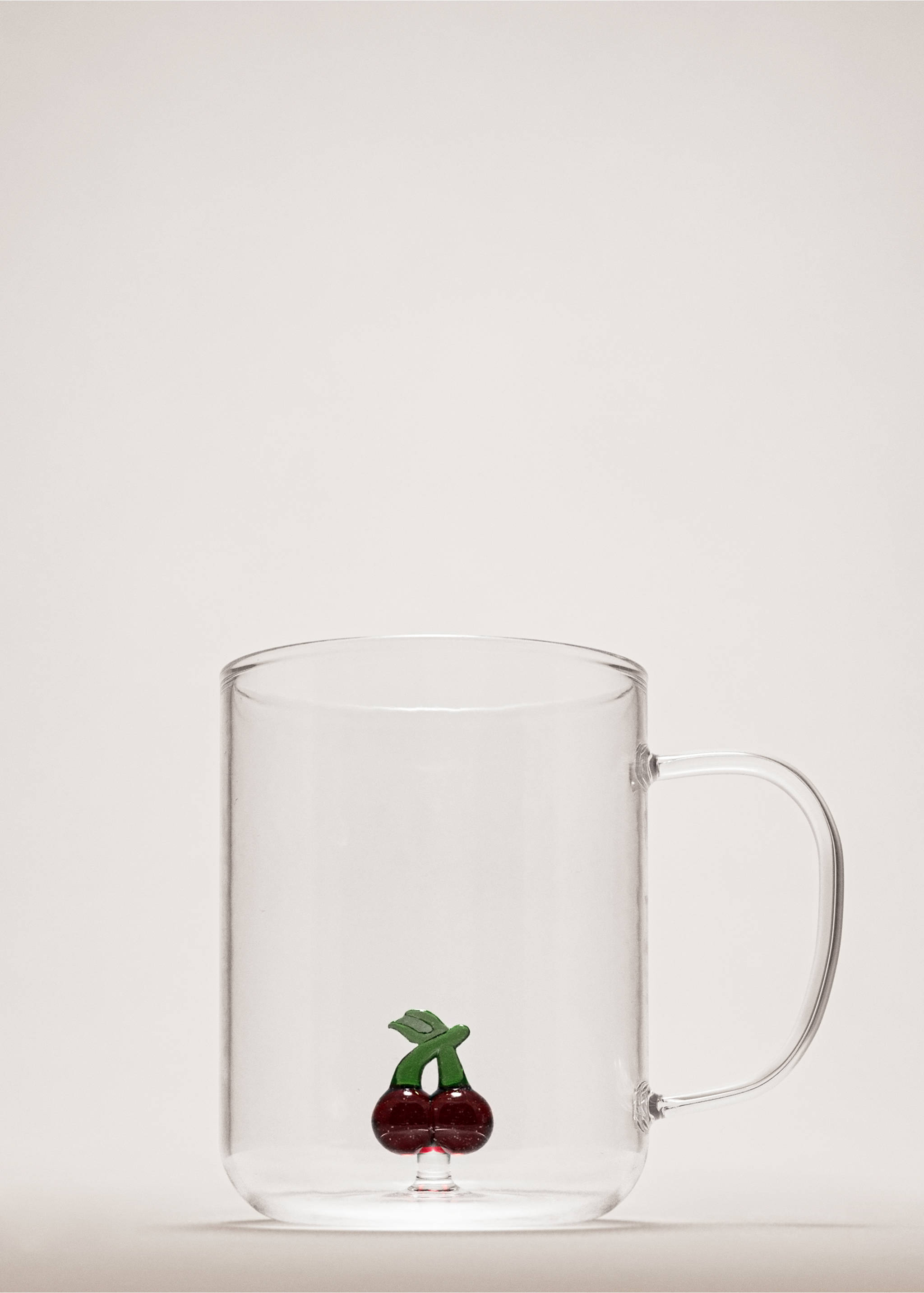 Chávena de chá de borossilicato com fruta - Plano geral, Vermelho. Ref: 27092909-00.