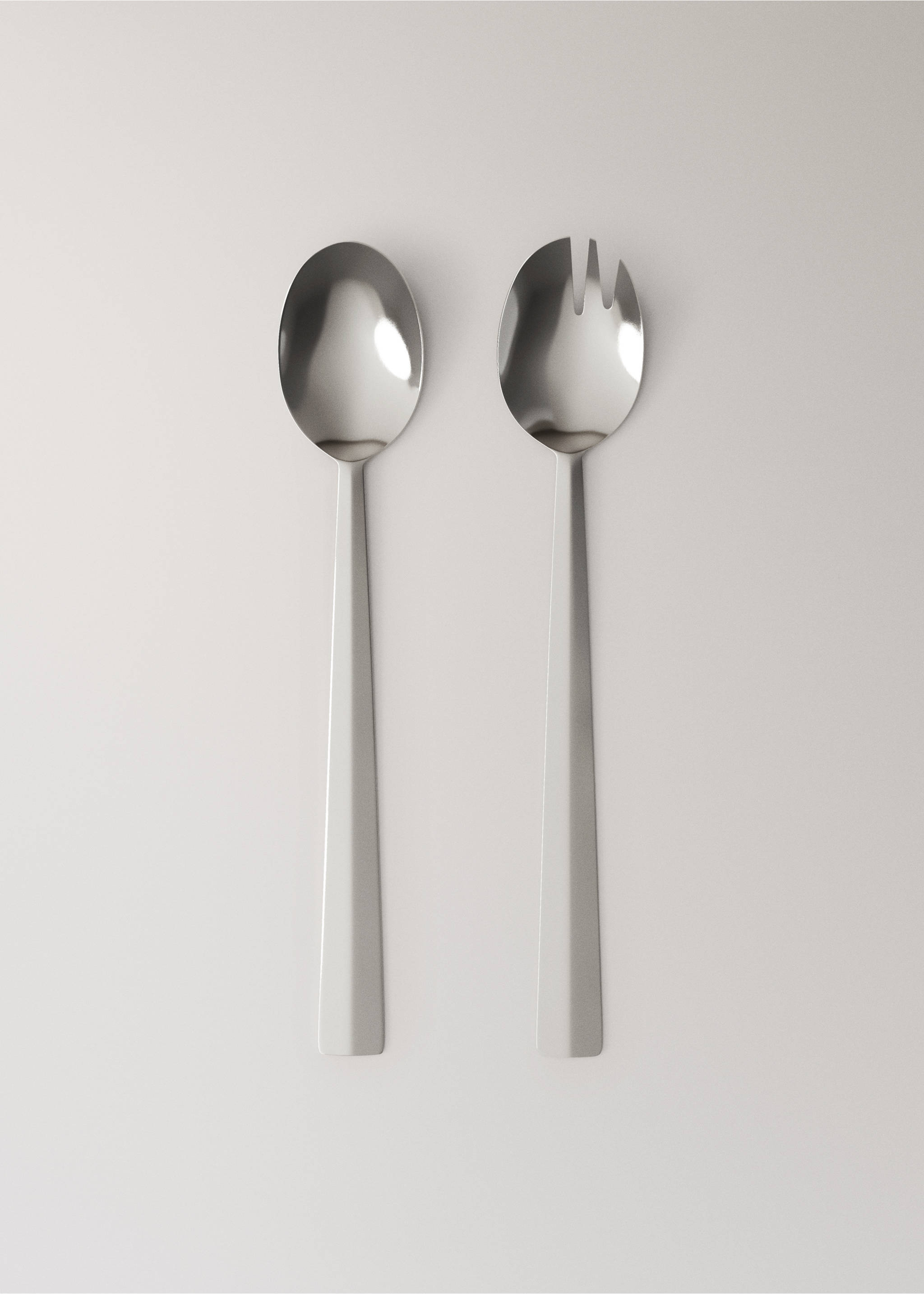 Stainless steel shiny serving cutlery set - Article without model, Grey. Ref: 27092911-00.