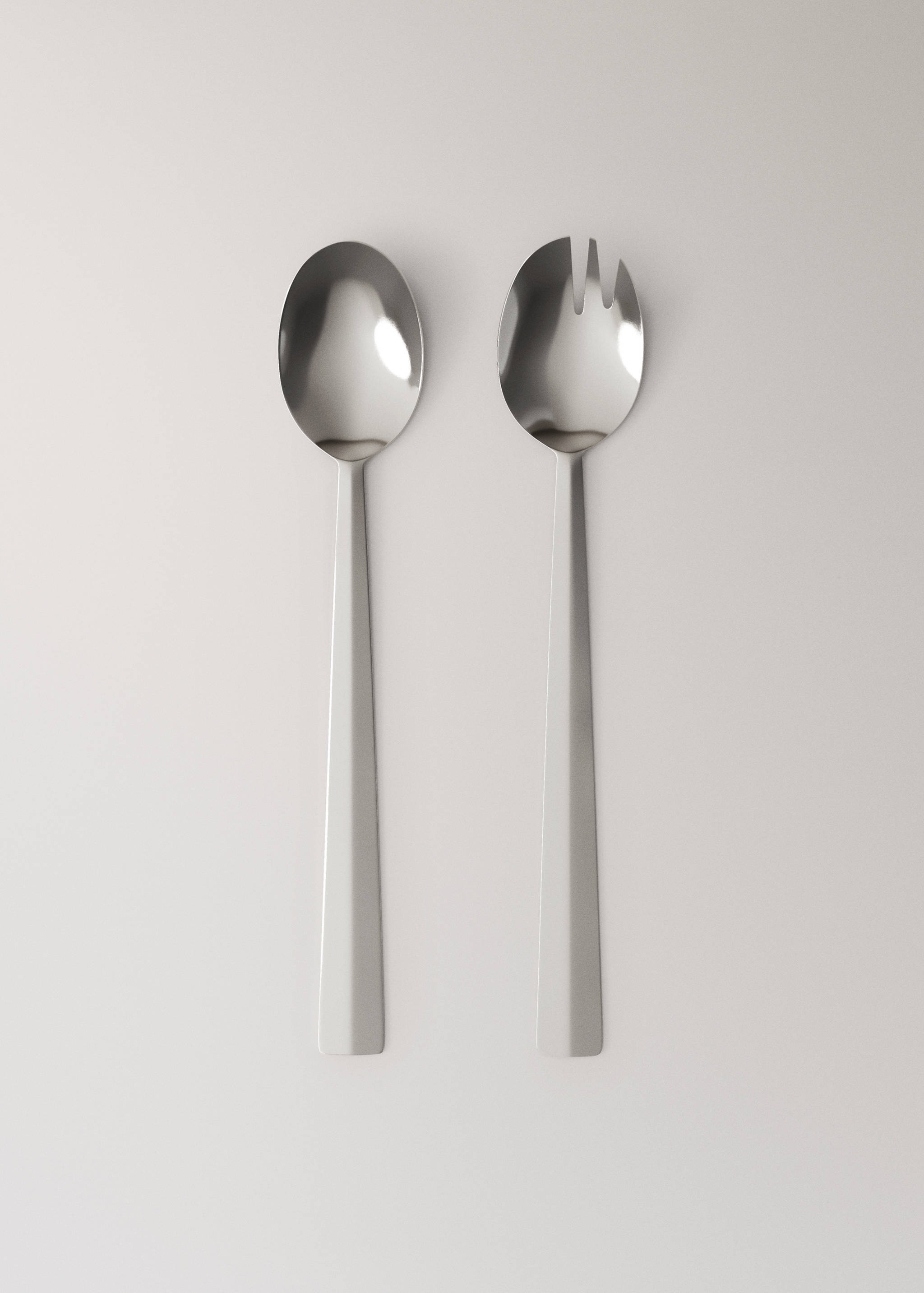 Stainless steel shiny serving cutlery set - Article without model