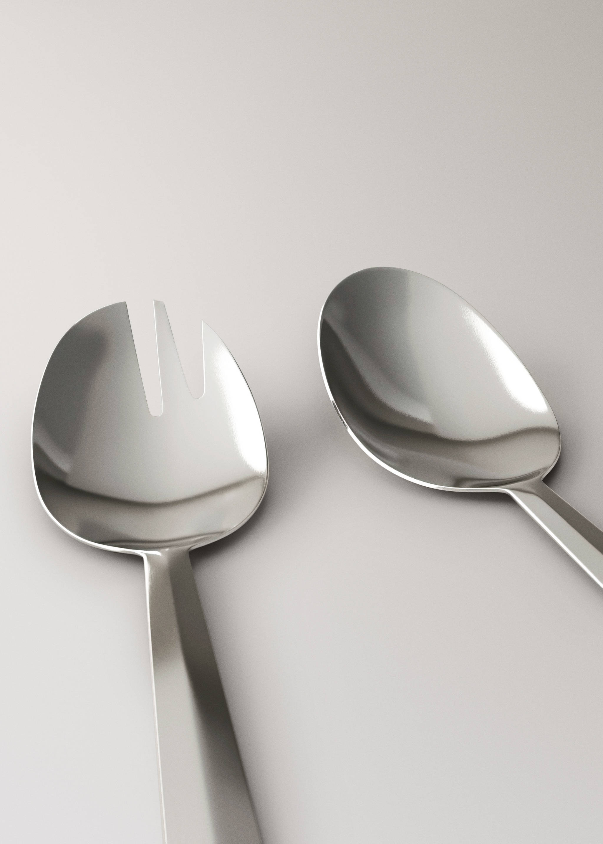 Stainless steel shiny serving cutlery set - Details of the article 1