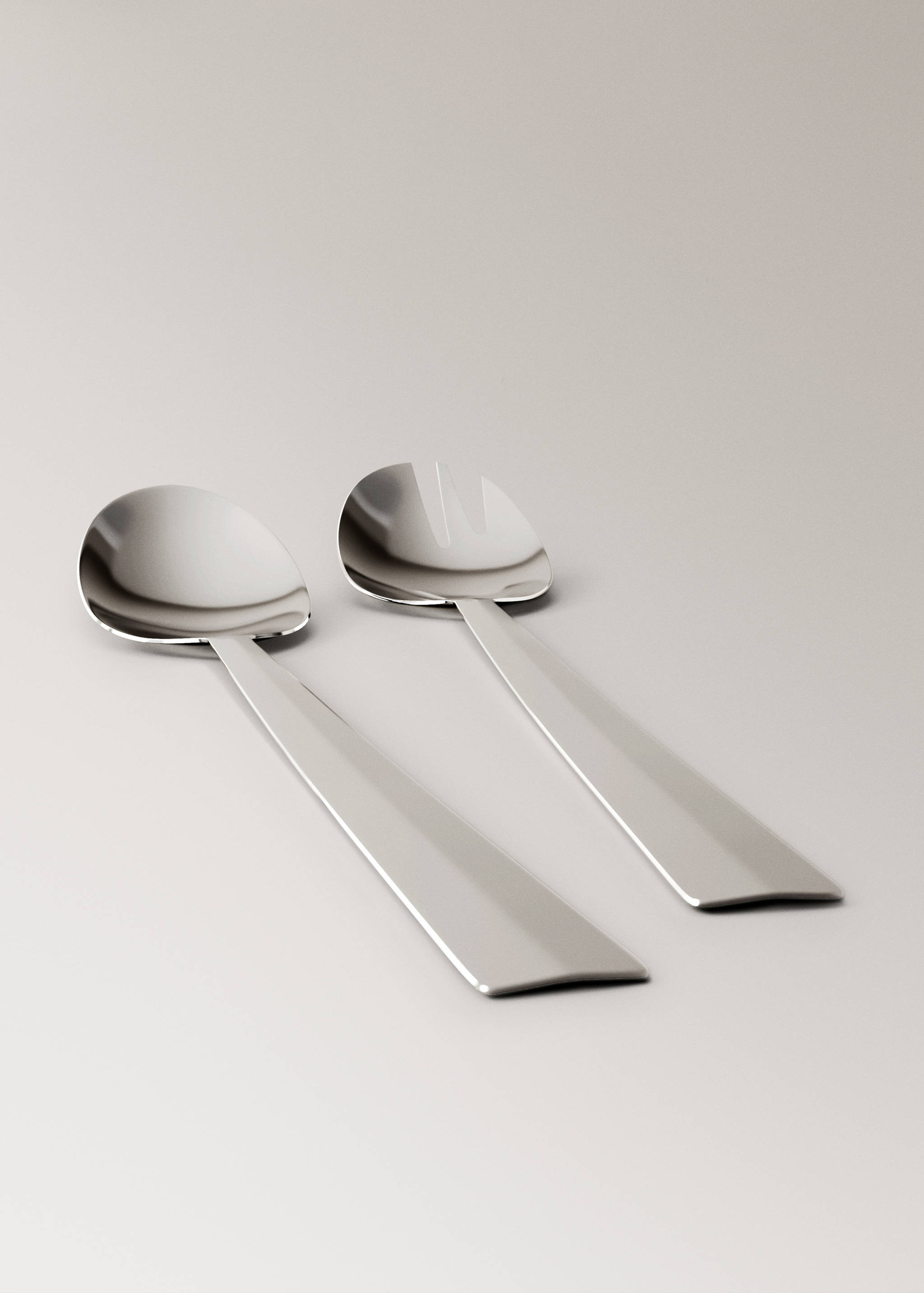 Stainless steel shiny serving cutlery set - Details of the article 2