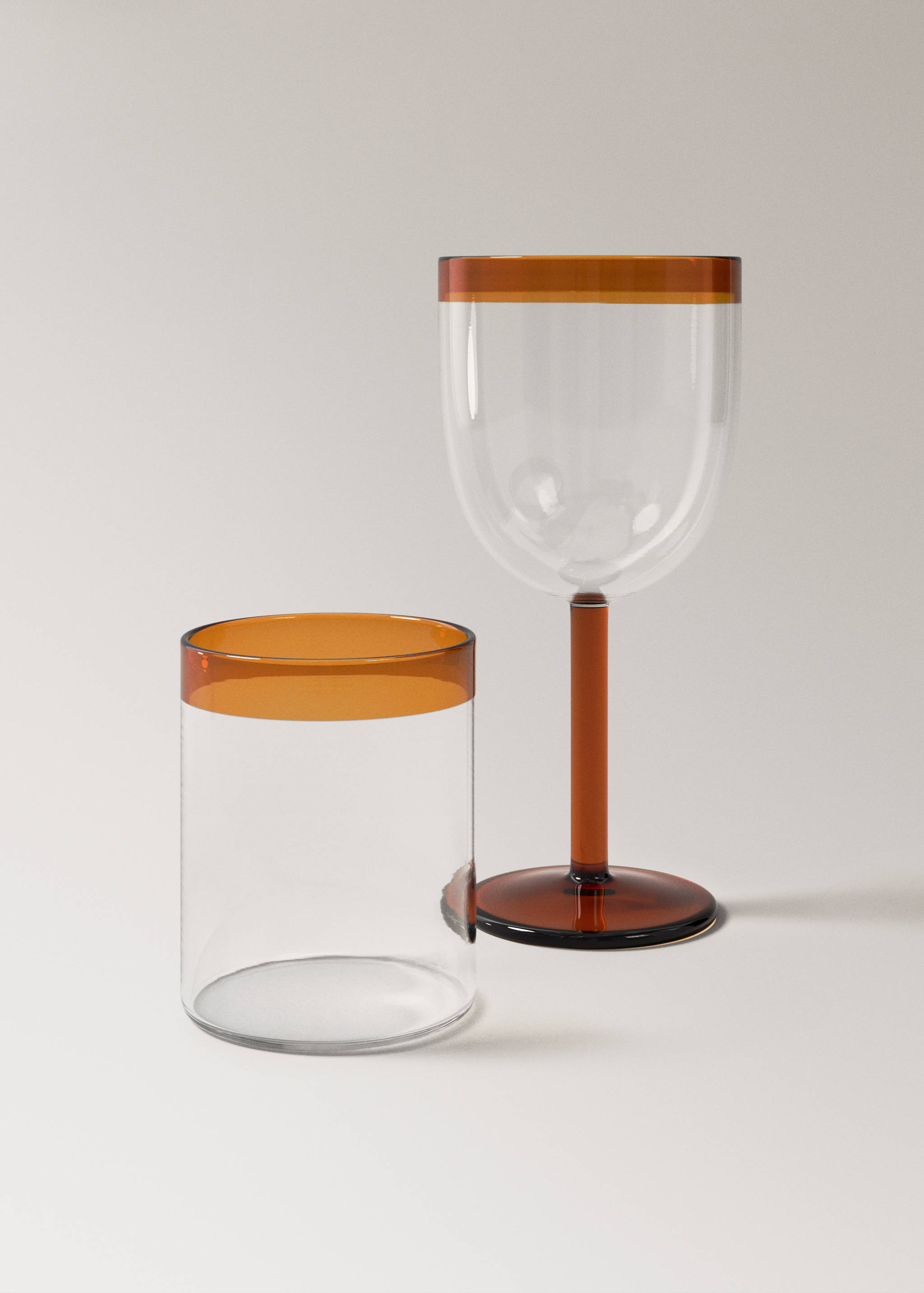 Coloured stripe borosilicate cup - Details of the article 3
