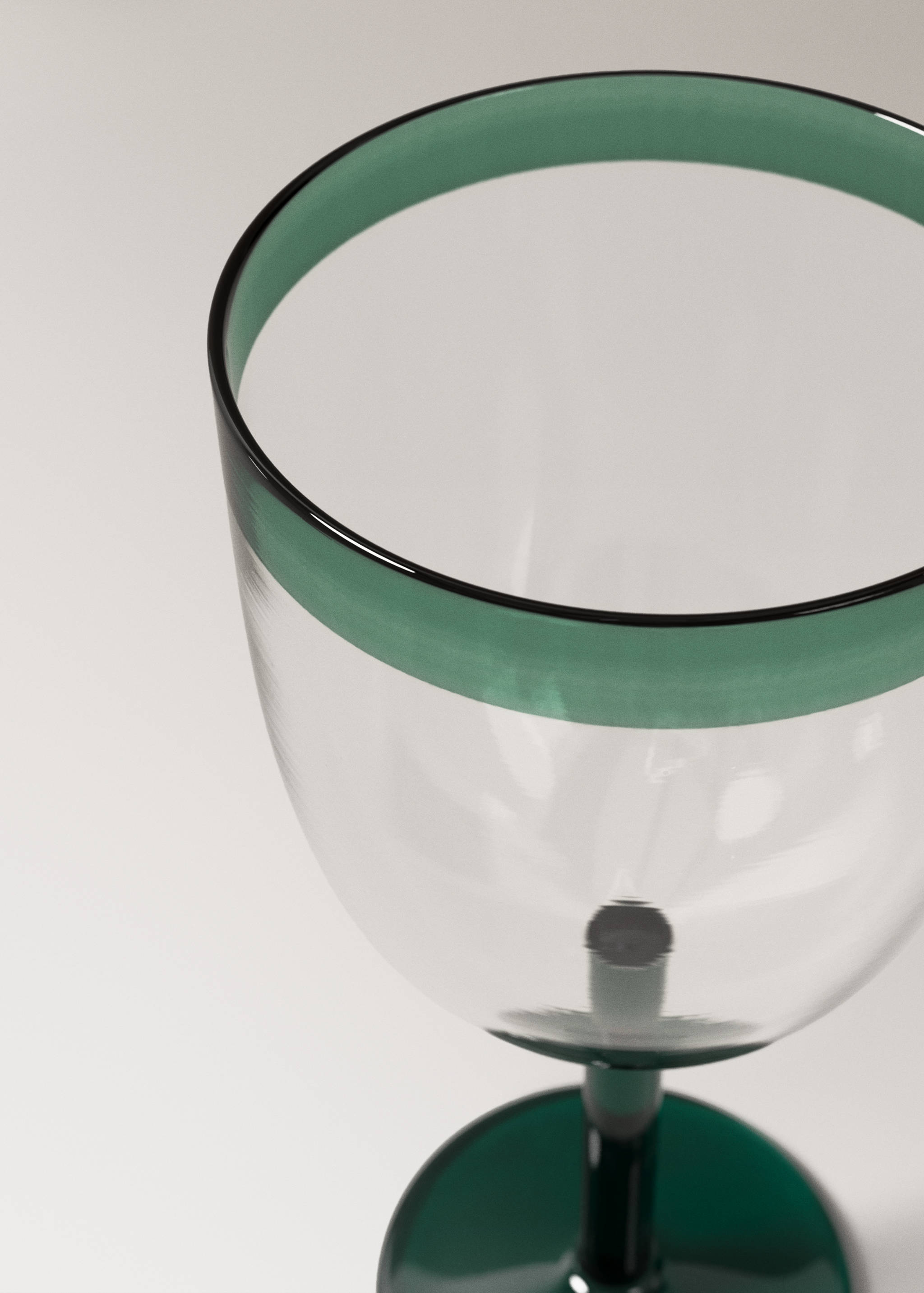 Coloured stripe borosilicate cup - Details of the article 1