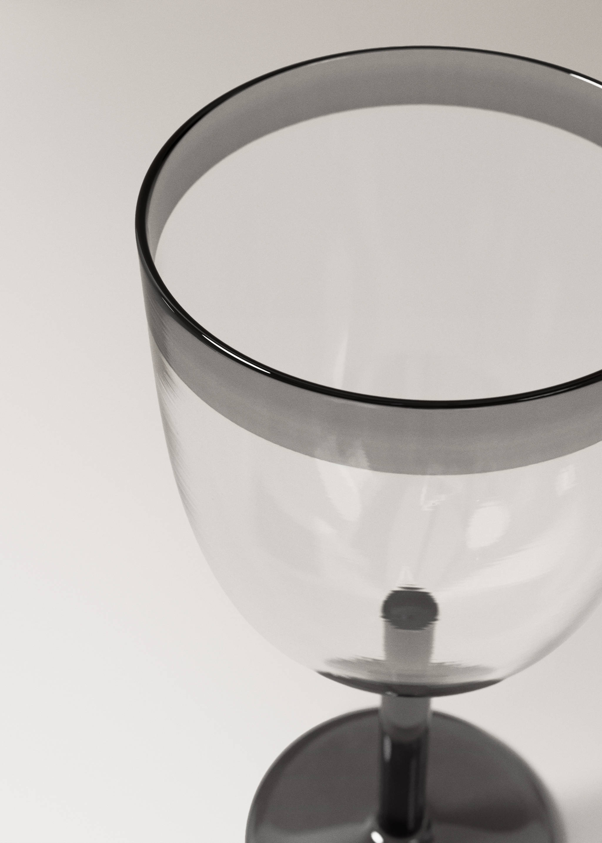 Coloured stripe borosilicate cup - Details of the article 1