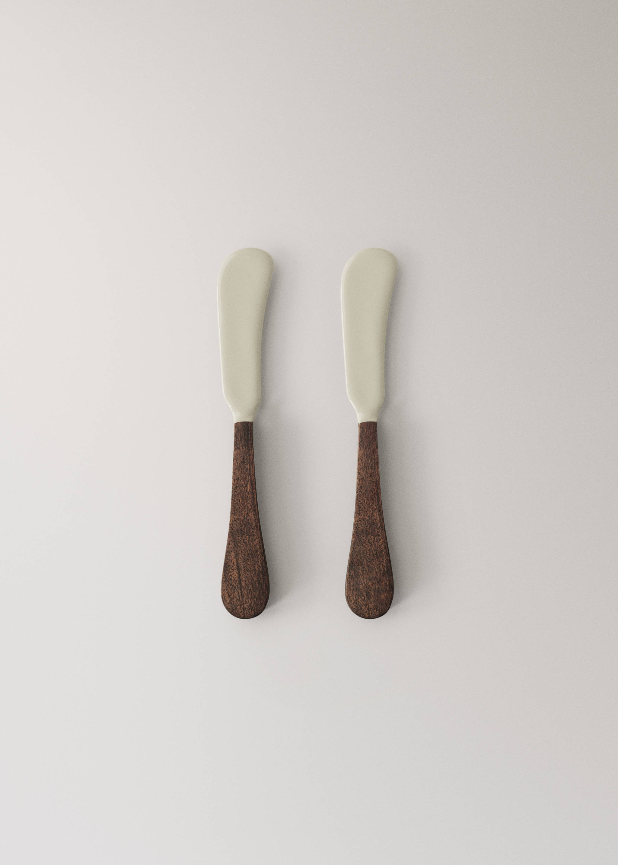Pack de 2 facas de manteiga de madeira - Artigo sem modelo
