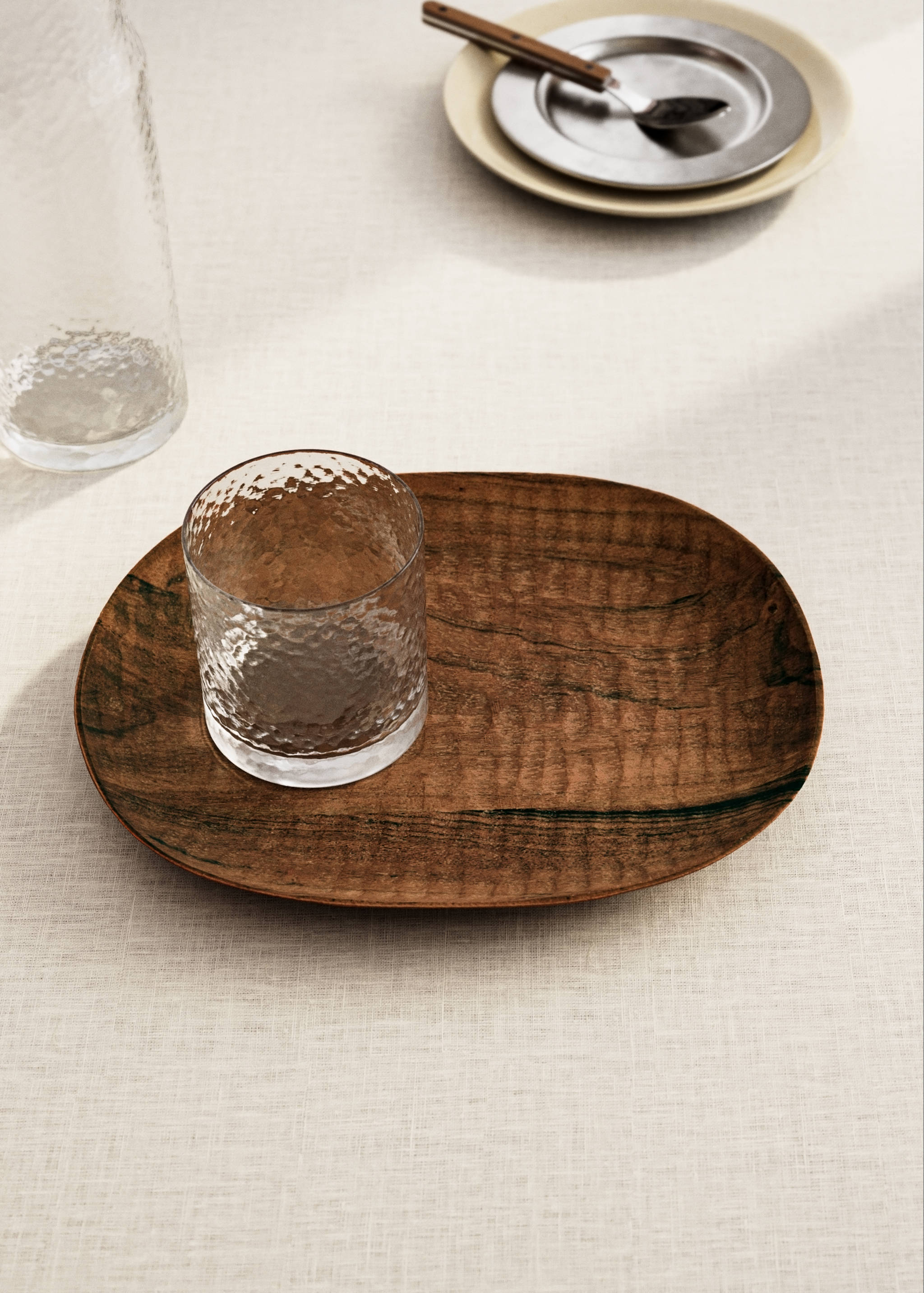 Small ash wood tray - General plane