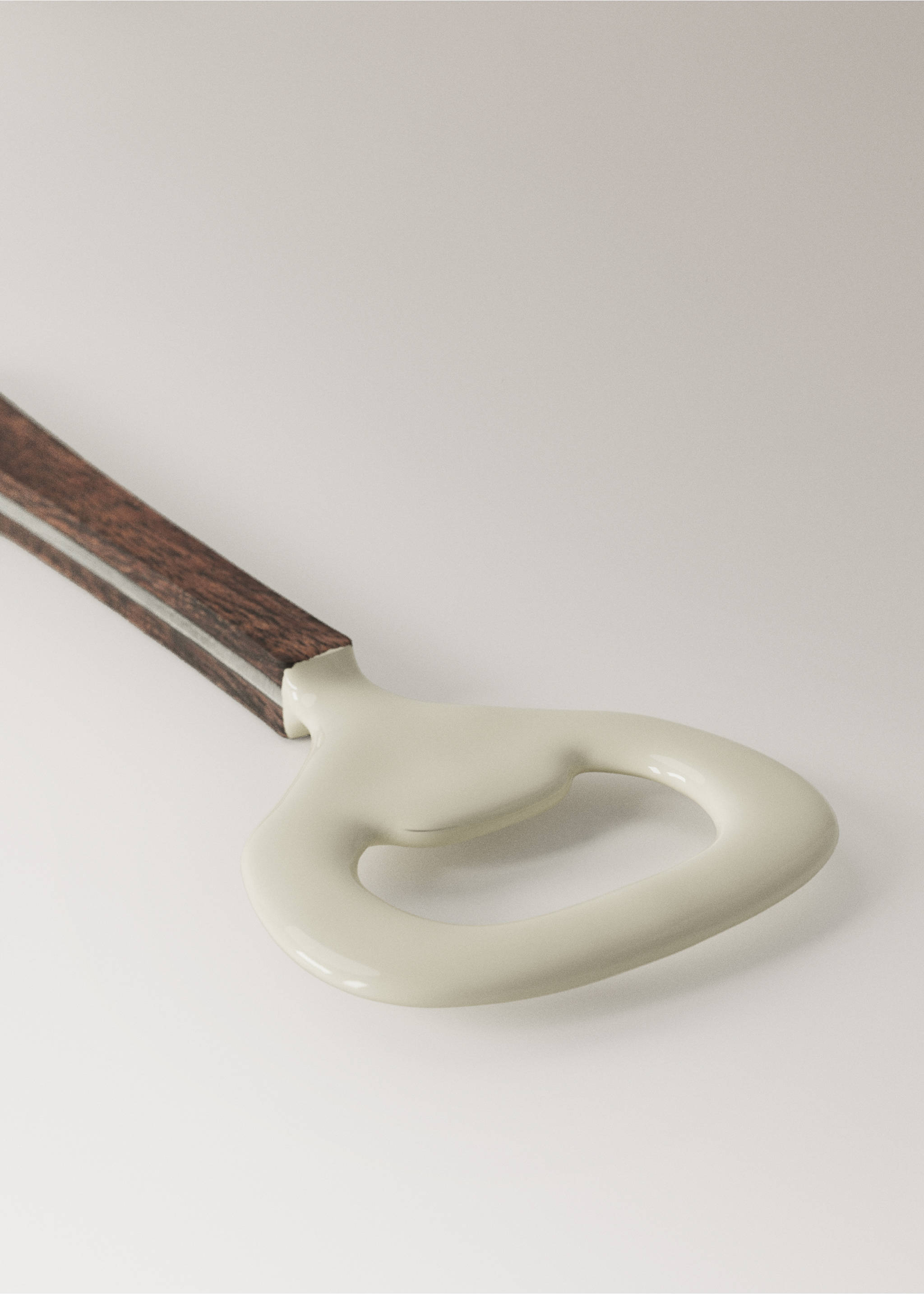Mango wood bottle opener - Details of the article 1, Ecru. Ref: 27092919-00.