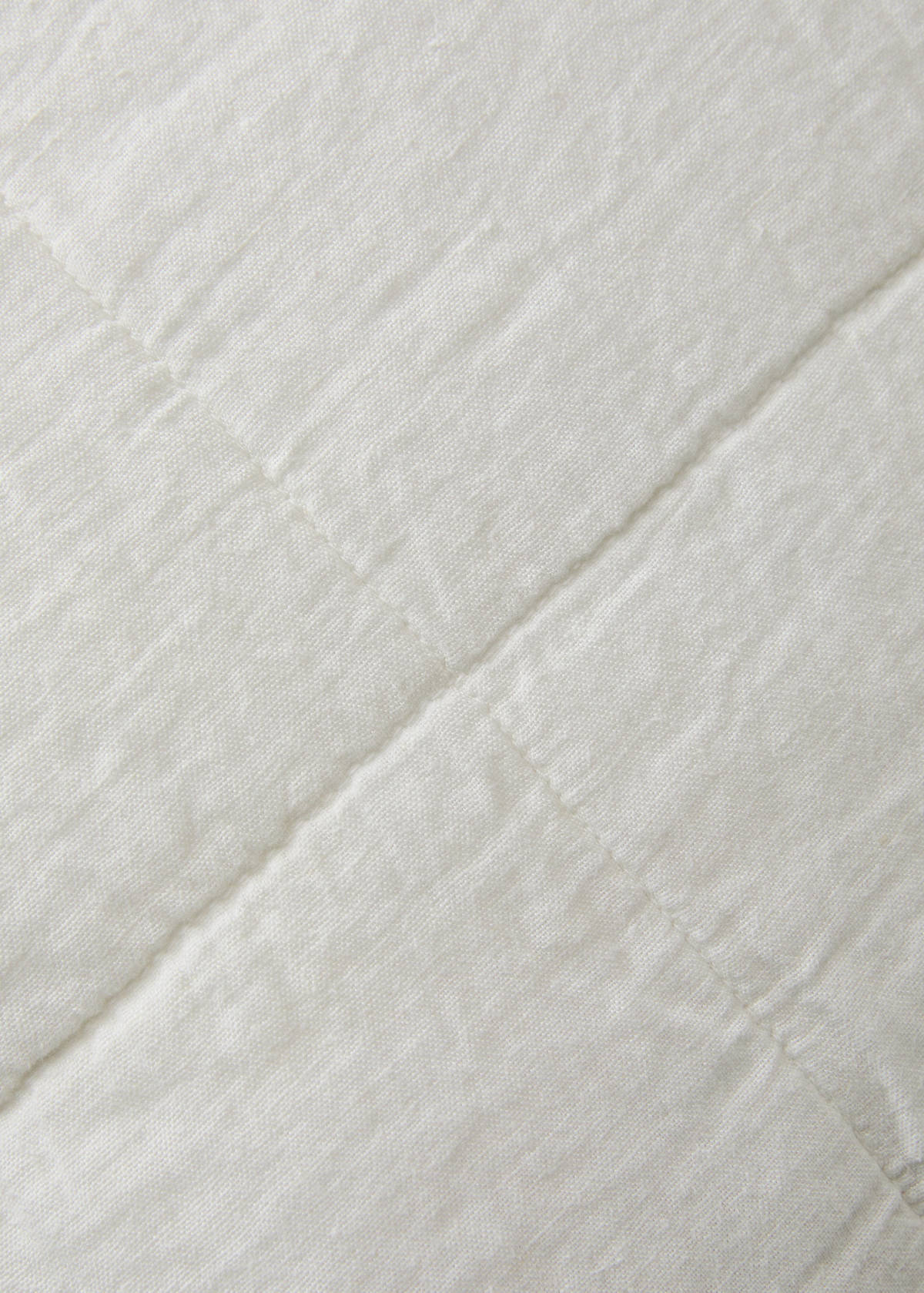 Washed linen large check cushion cover 50x50 cm — Ecru