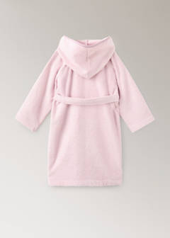 Children's cotton bathrobe with contrasting trim — Peach 2