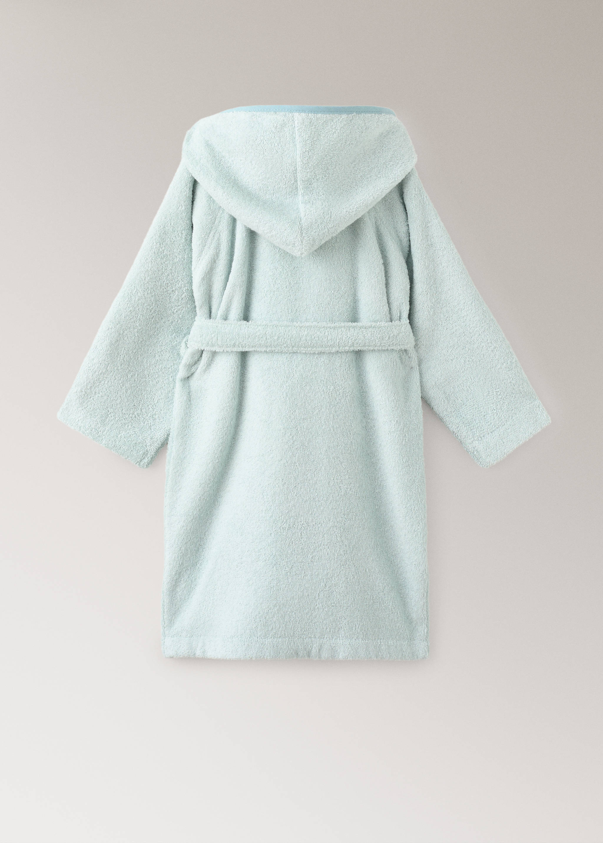 Children's cotton bathrobe with contrasting trim - Details of the article 1