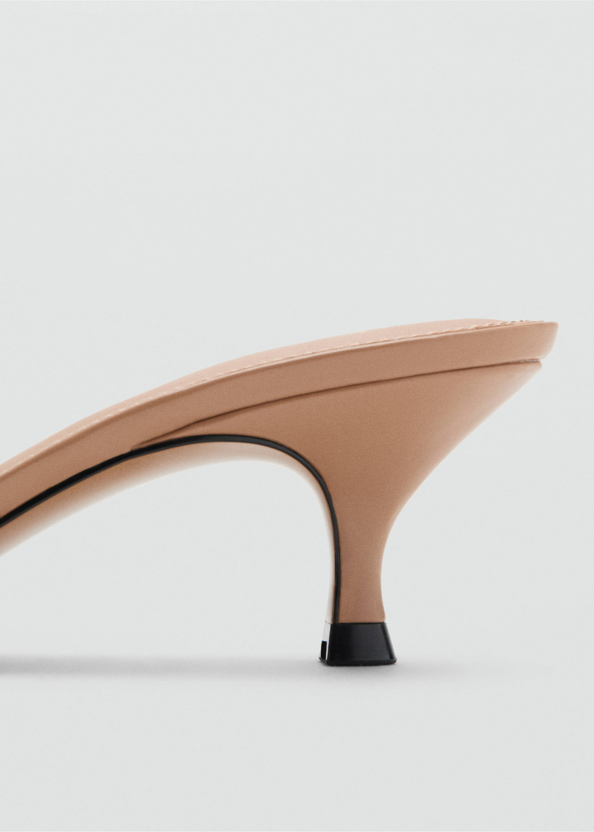 Heeled sandal with strass strap - Details of the article 1, Nude. Ref: 27092928-00.