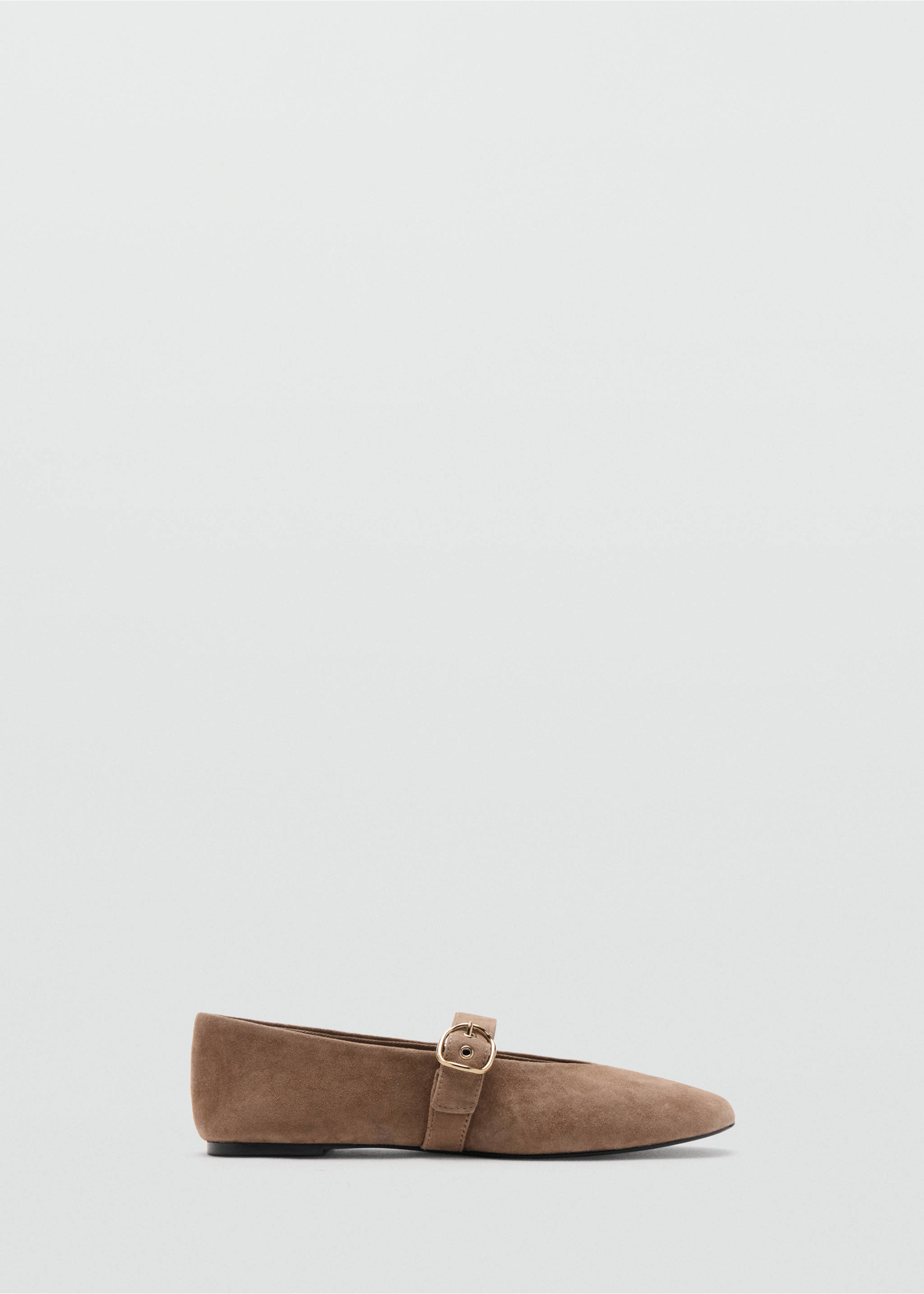 Ballerines cuir daim - Article sans modèle, Sable. Ref: 27092931-00.