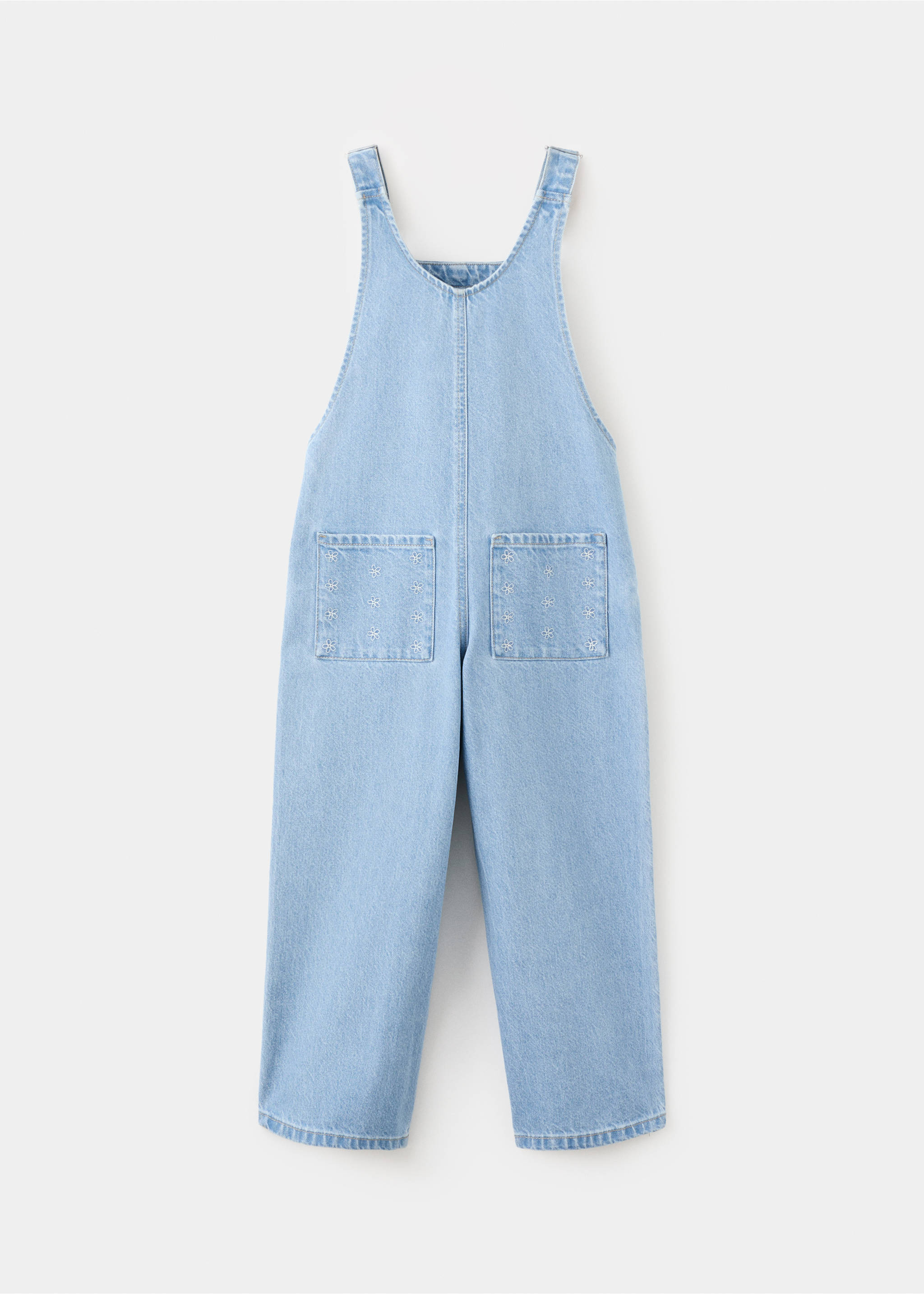 刺绣牛仔布工装裤 - null, 中蓝色. Ref: 27093268-00.