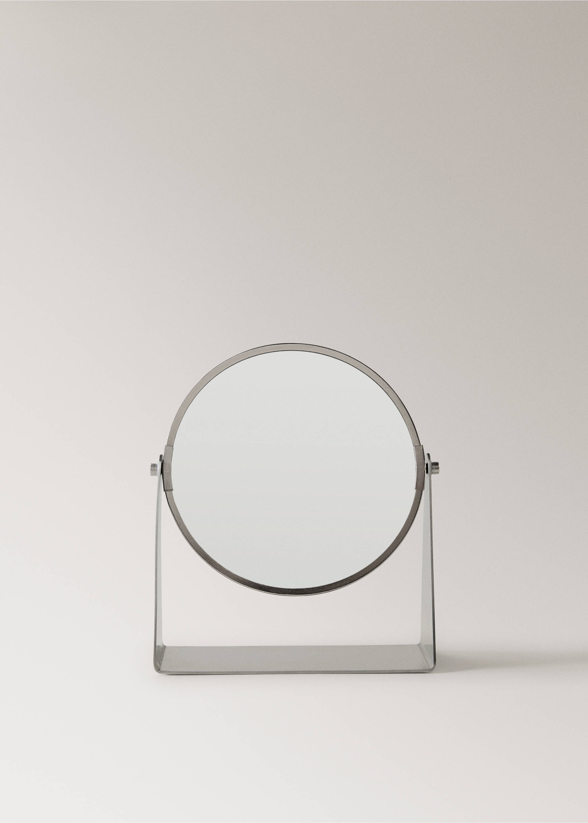 Stainless steel dressing table mirror - Article without model, Silver. Ref: 27093271-00.