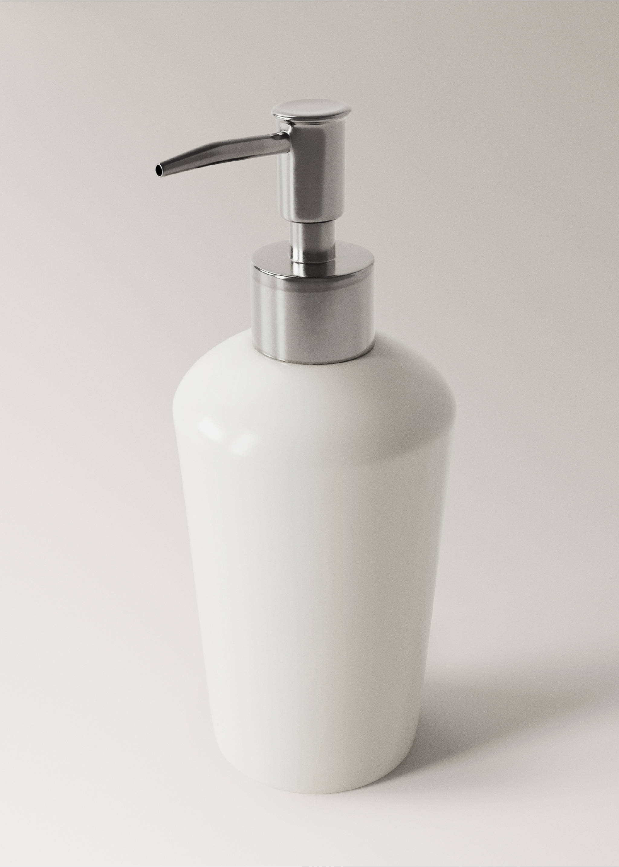 Ceramic soap dispenser - Details of the article 1, White. Ref: 27093273-00.