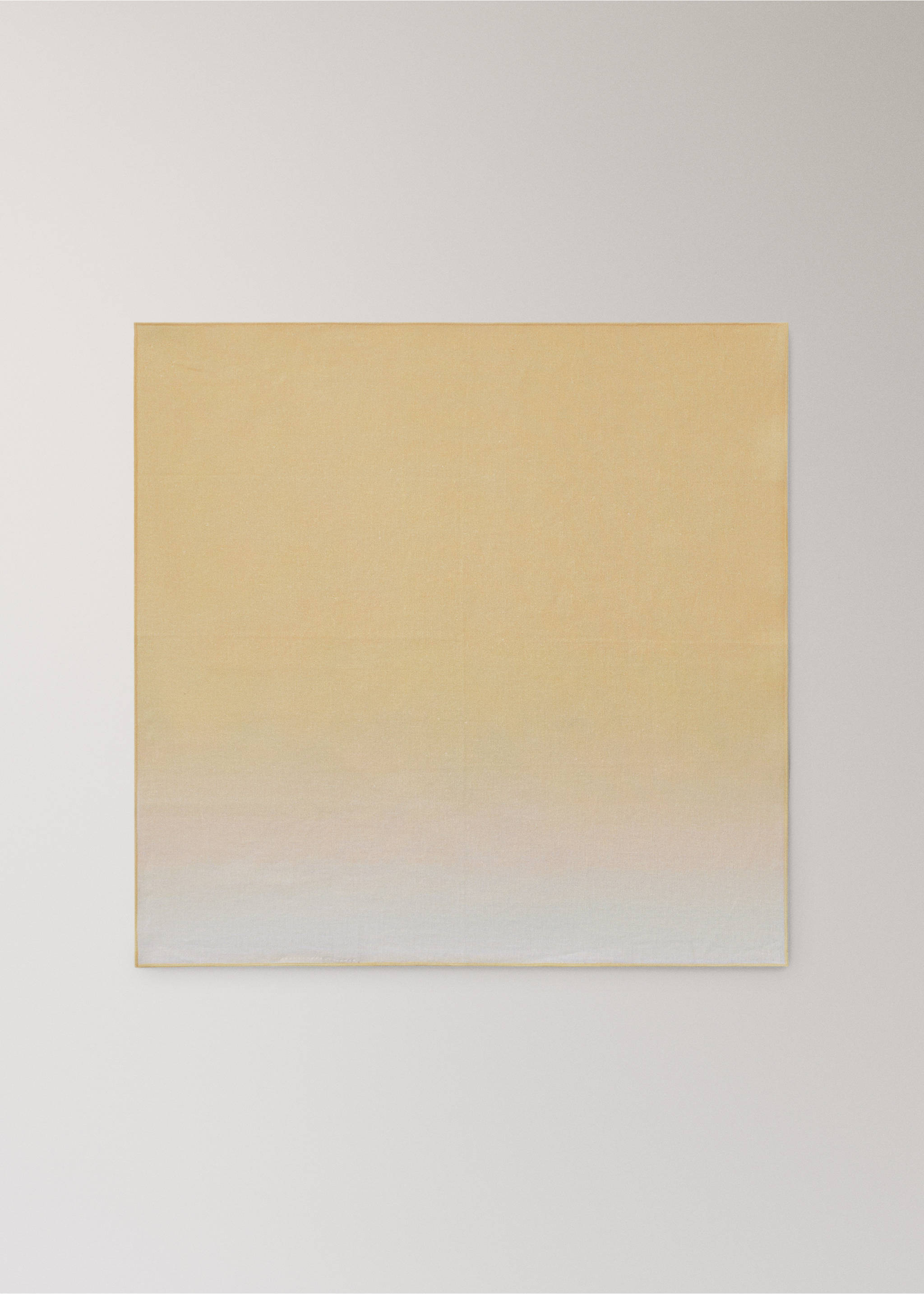 Ombre effect cotton-linen napkins - Article without model, Yellow. Ref: 27093276-00.