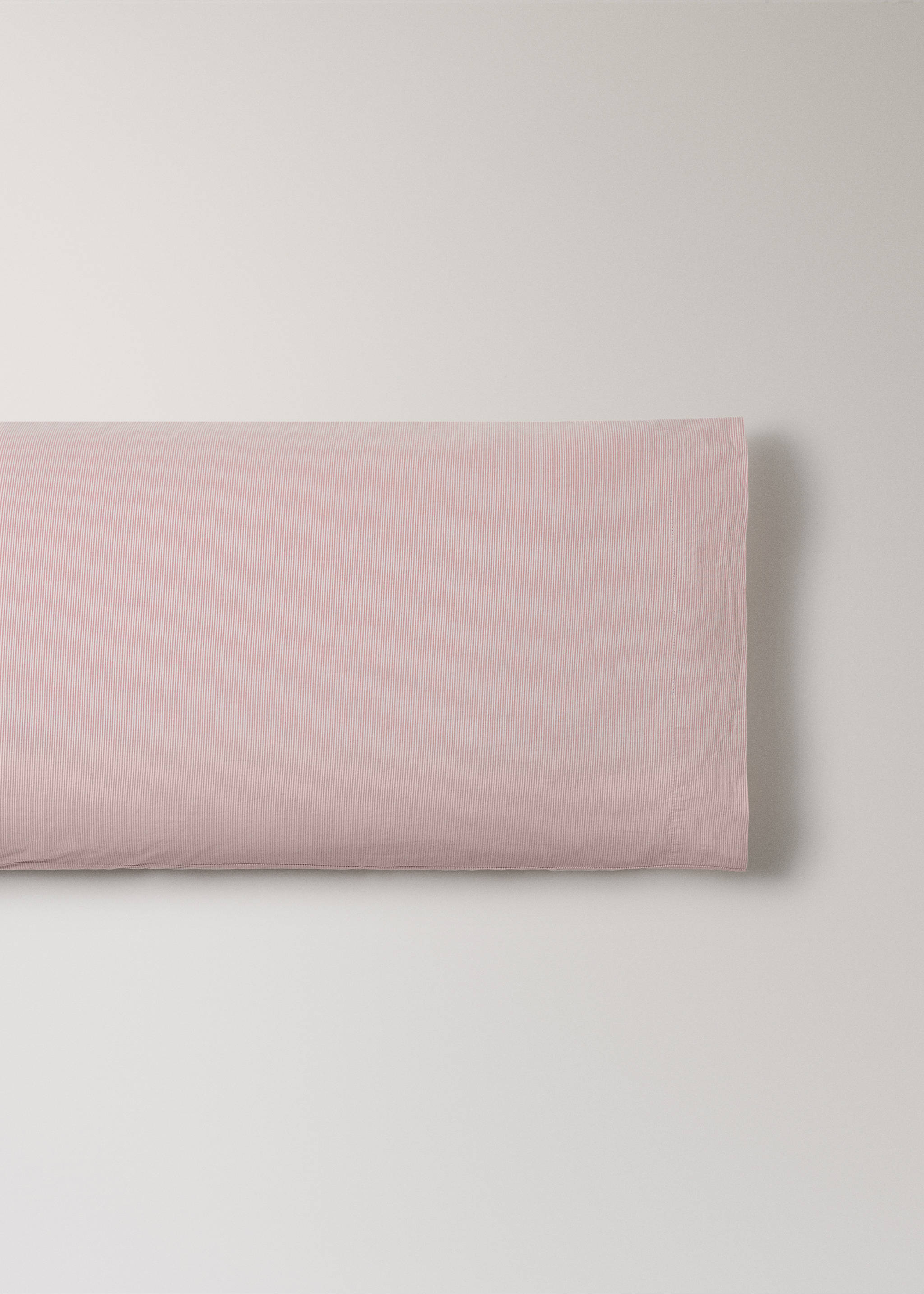 Cotton yarn-dyed pillow cover 45x110 cm - Article without model, Grapefruit. Ref: 27093277-00.